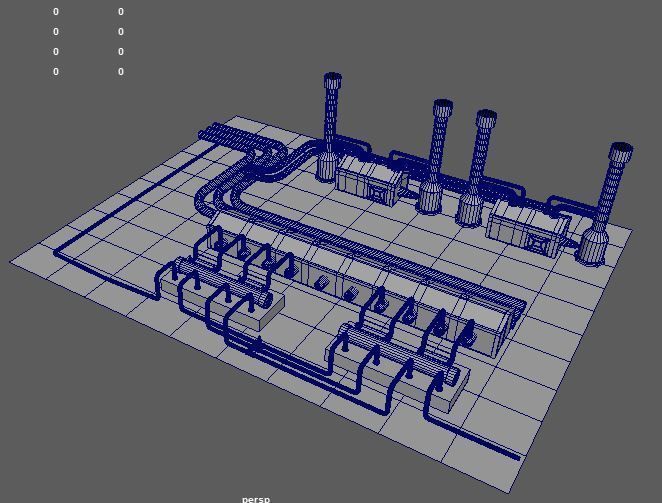 factory Low-poly 3D model_9