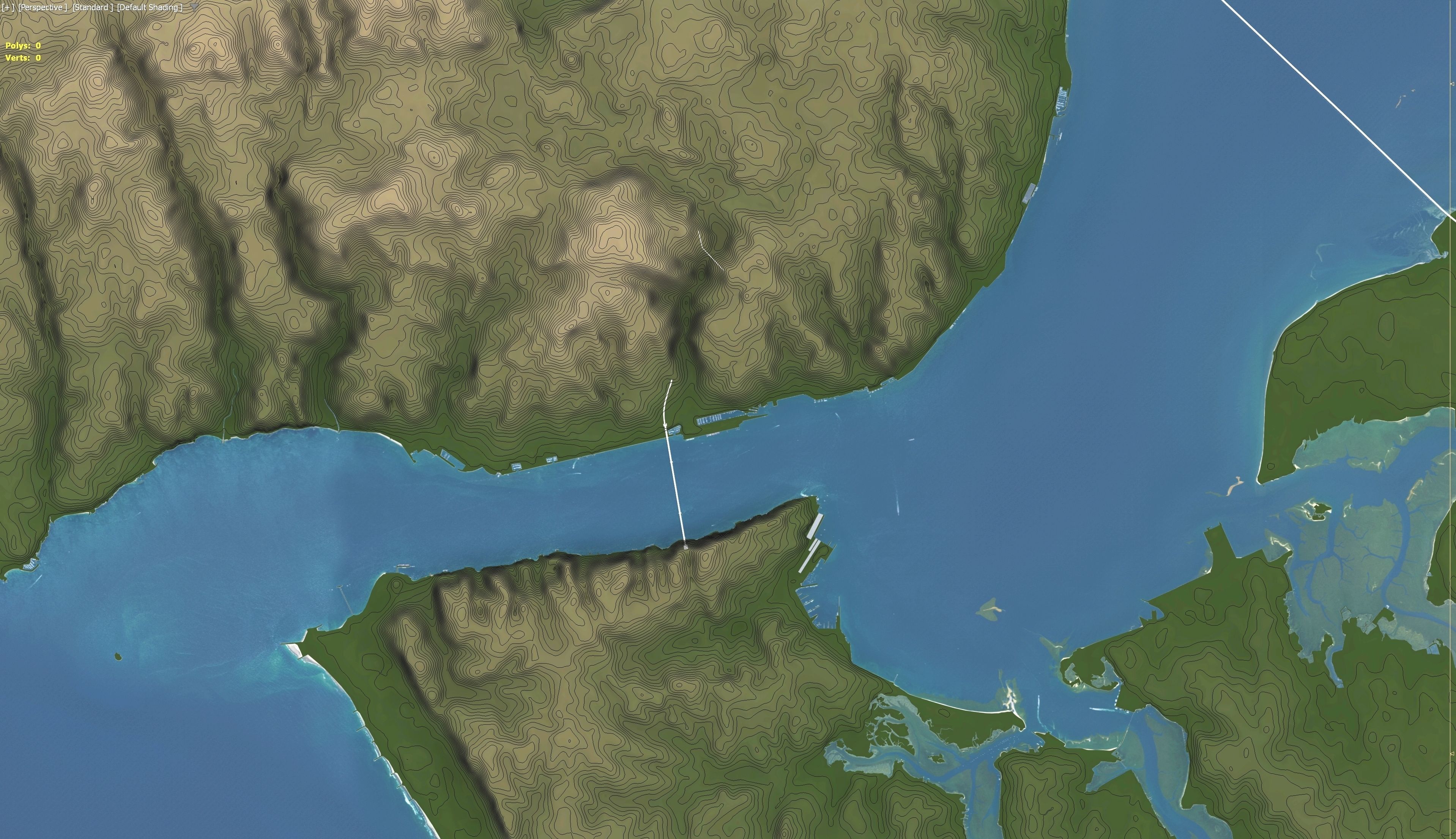 Lisbon - 3D Terrain Model Low-poly 3D model_26