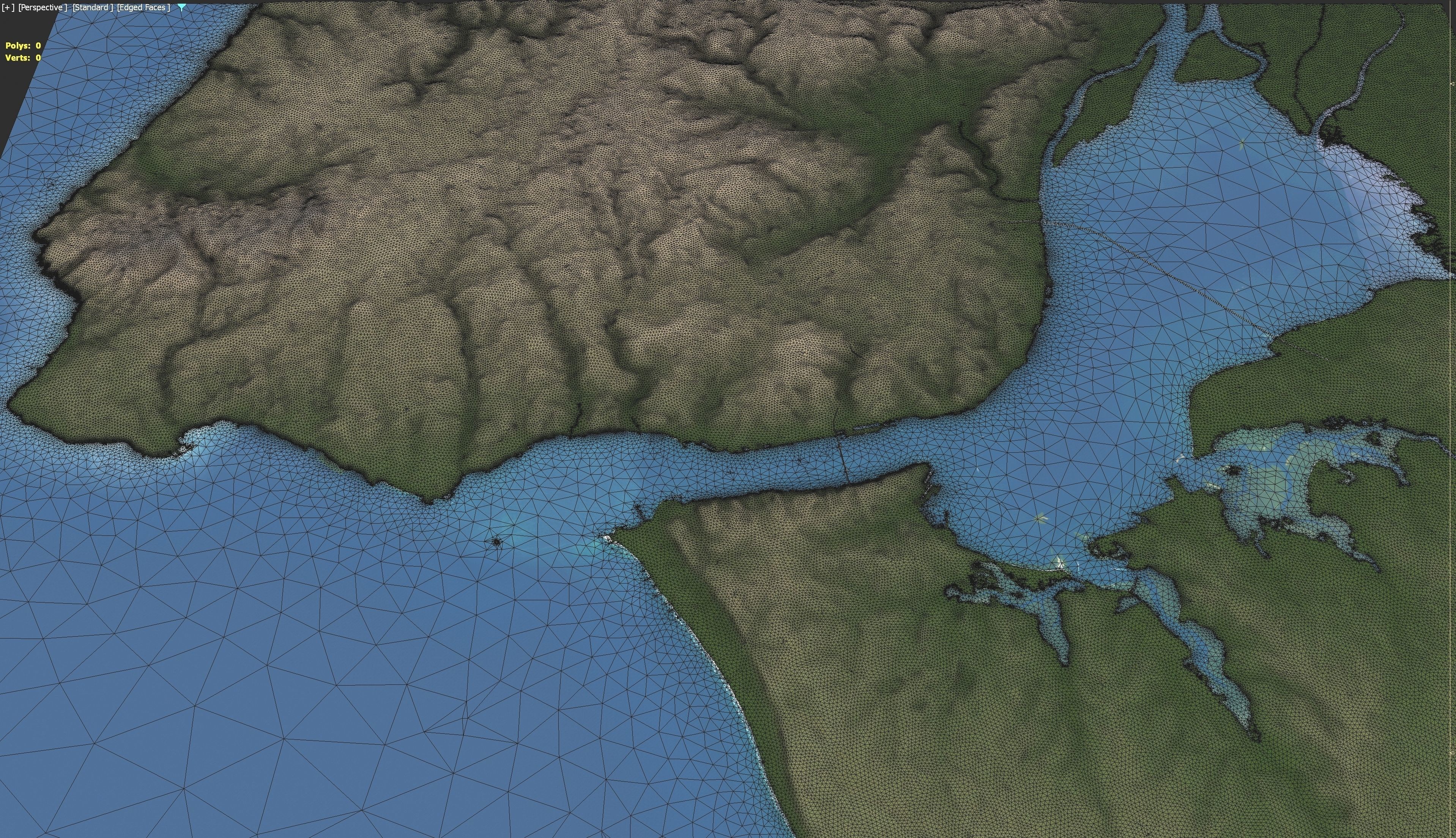 Lisbon - 3D Terrain Model Low-poly 3D model_33