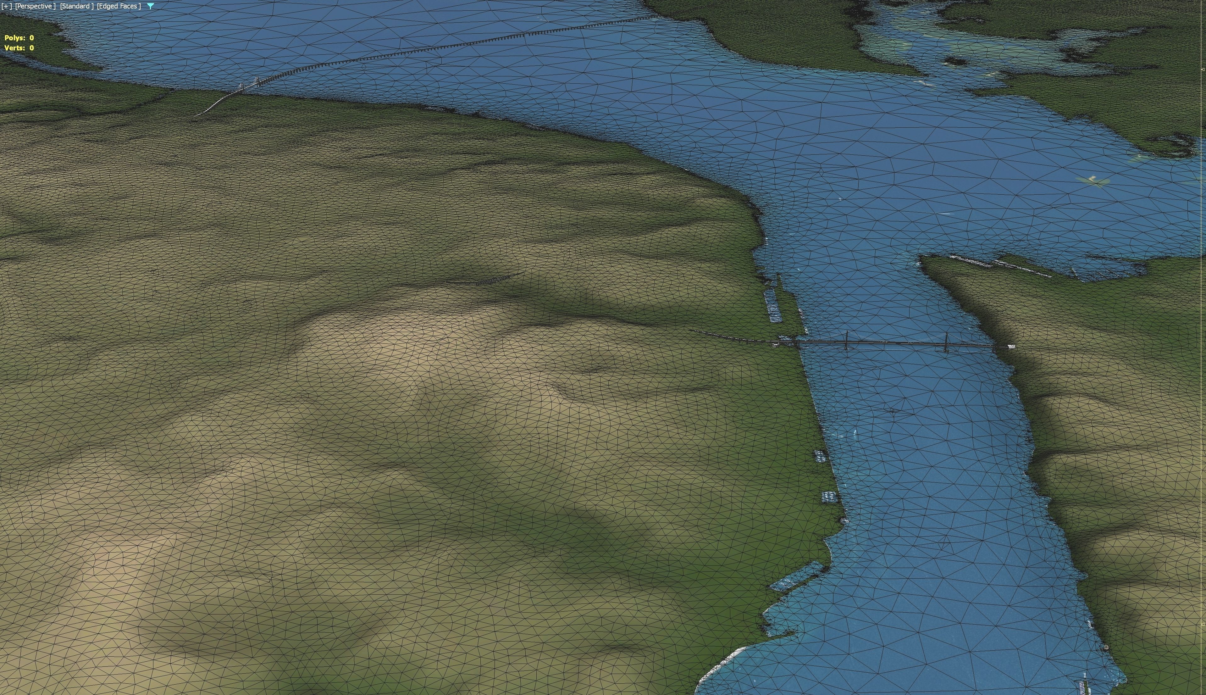 Lisbon - 3D Terrain Model Low-poly 3D model_9