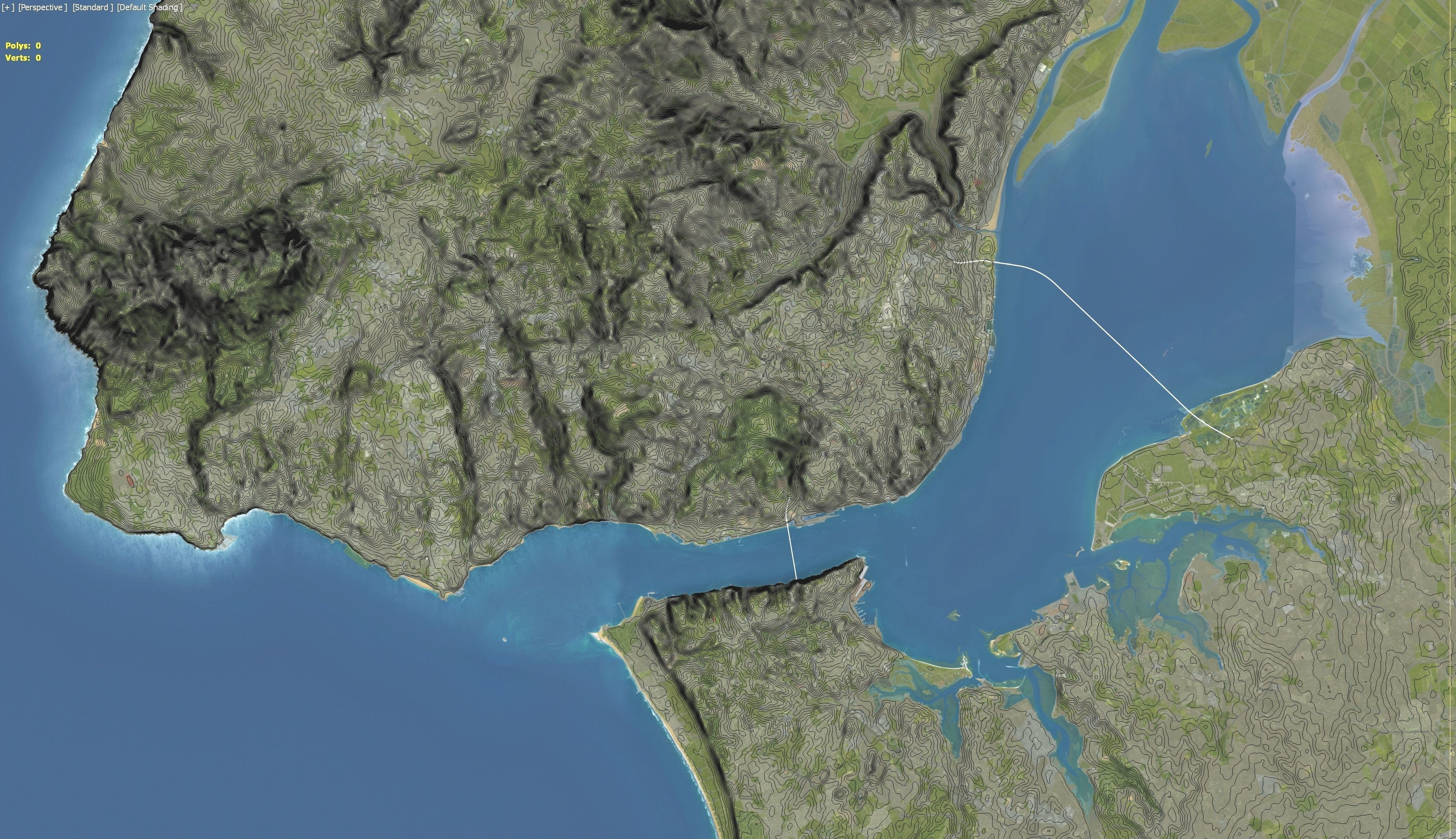 Lisbon - 3D Terrain Model Low-poly 3D model_31