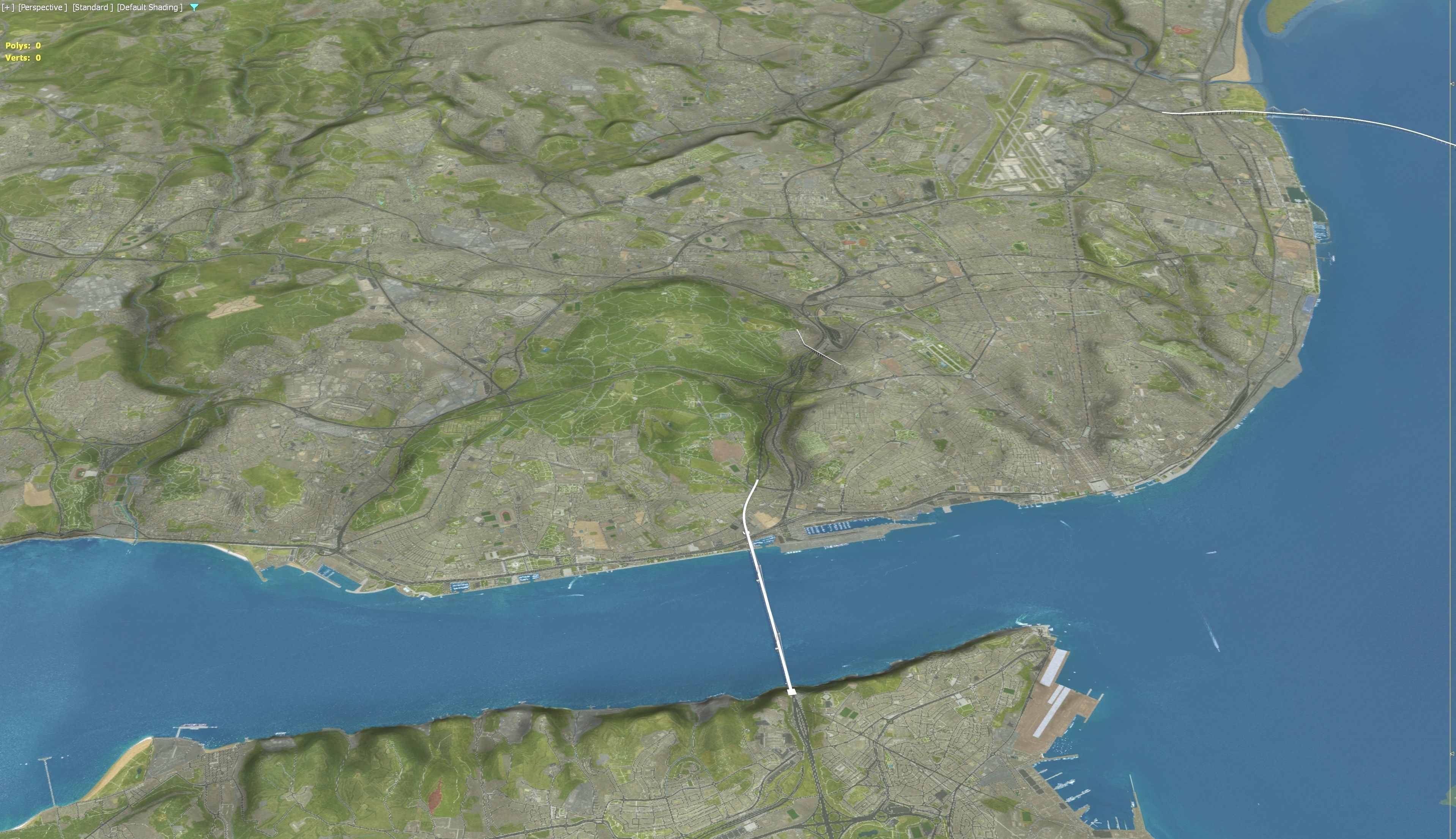 Lisbon - 3D Terrain Model Low-poly 3D model_8