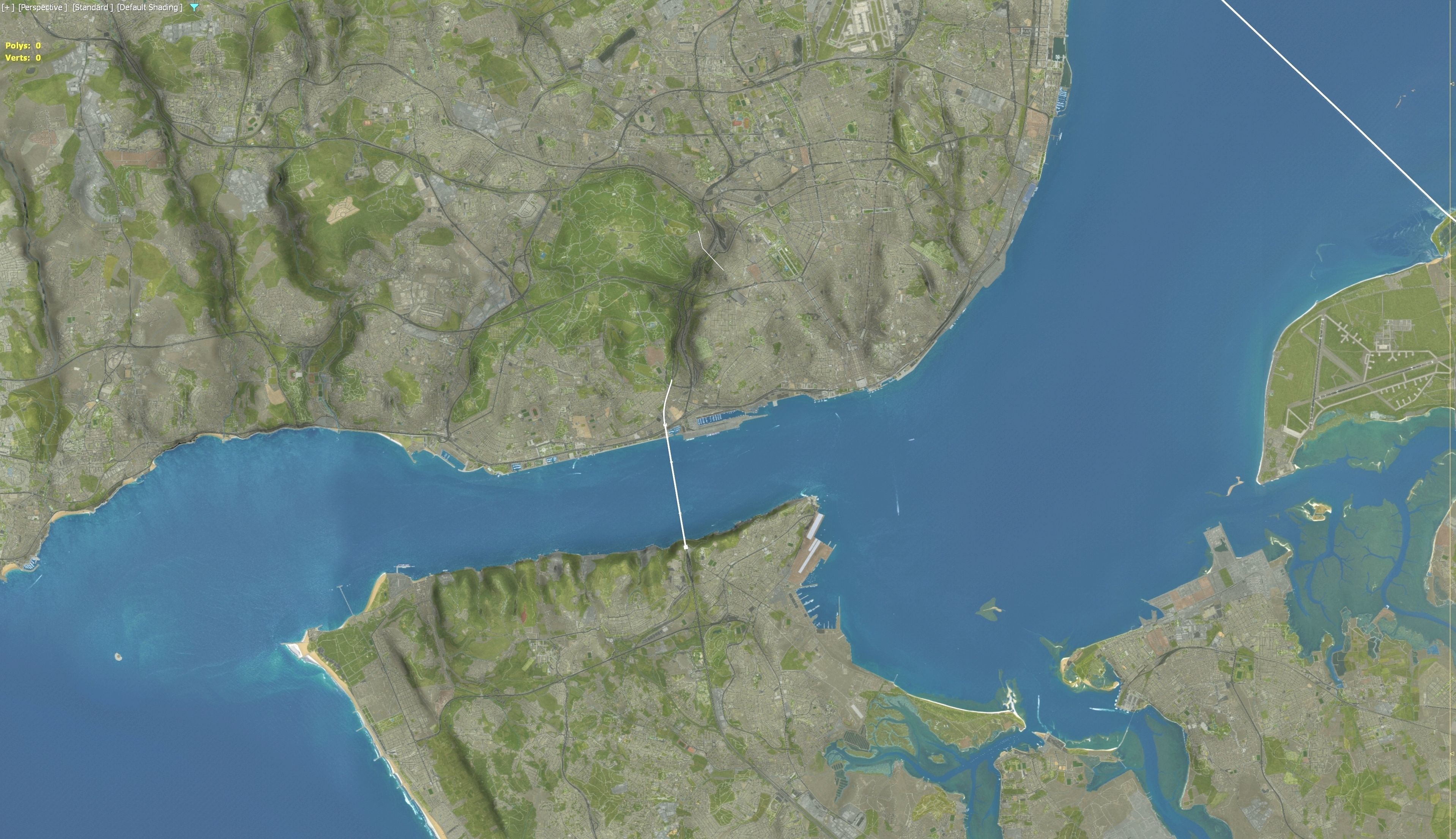 Lisbon - 3D Terrain Model Low-poly 3D model_28