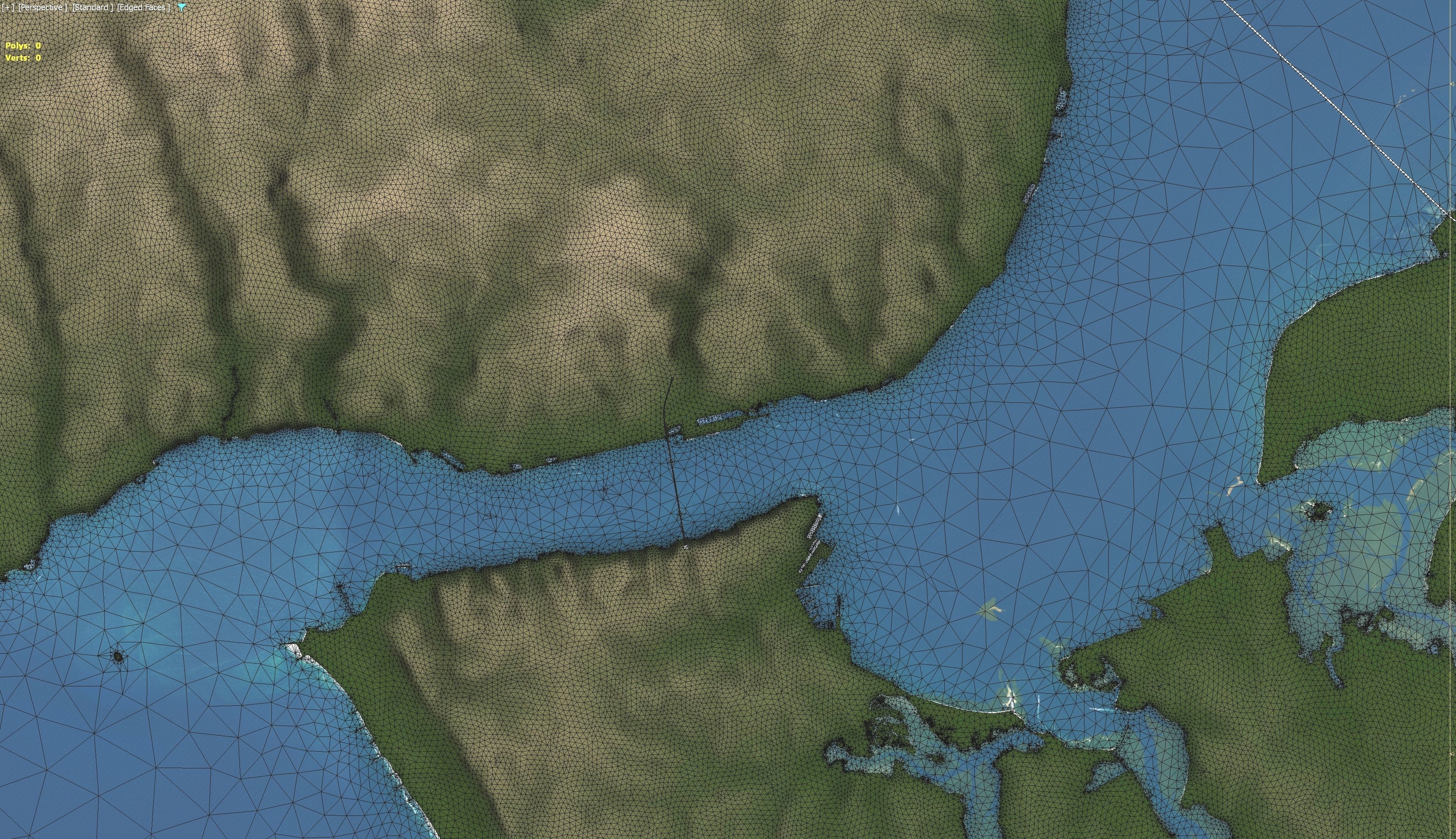 Lisbon - 3D Terrain Model Low-poly 3D model_25