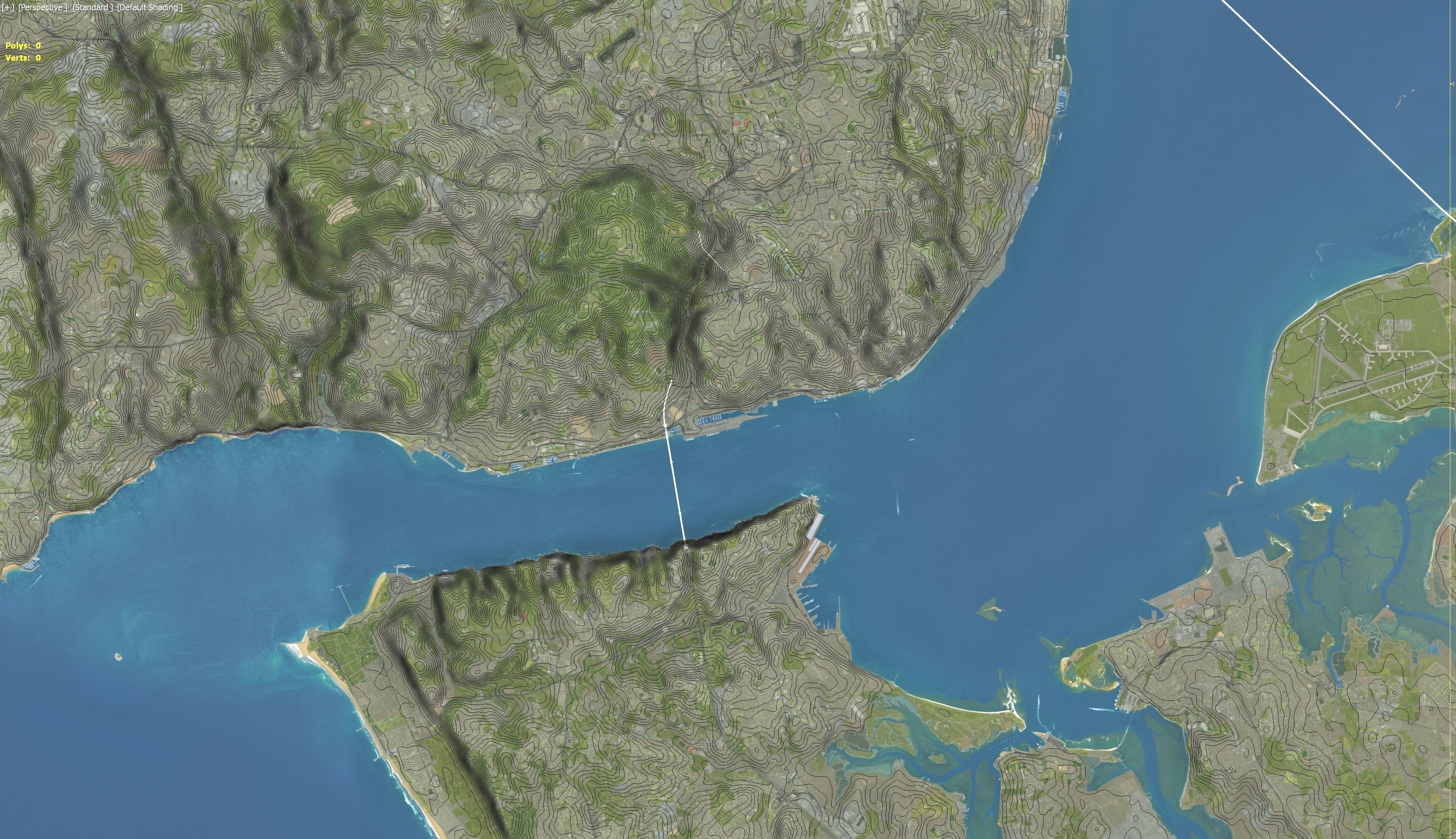 Lisbon - 3D Terrain Model Low-poly 3D model_27