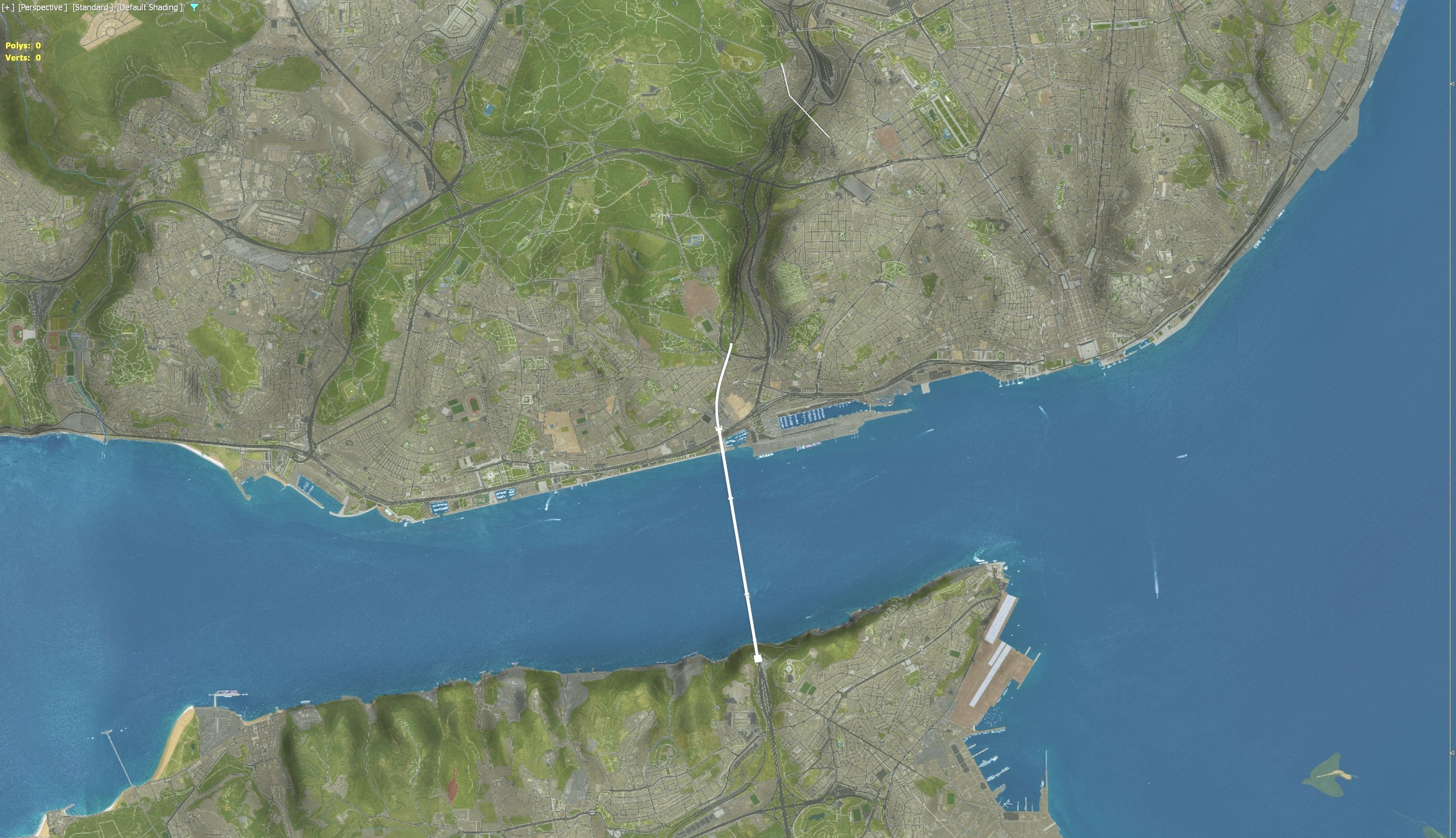 Lisbon - 3D Terrain Model Low-poly 3D model_24