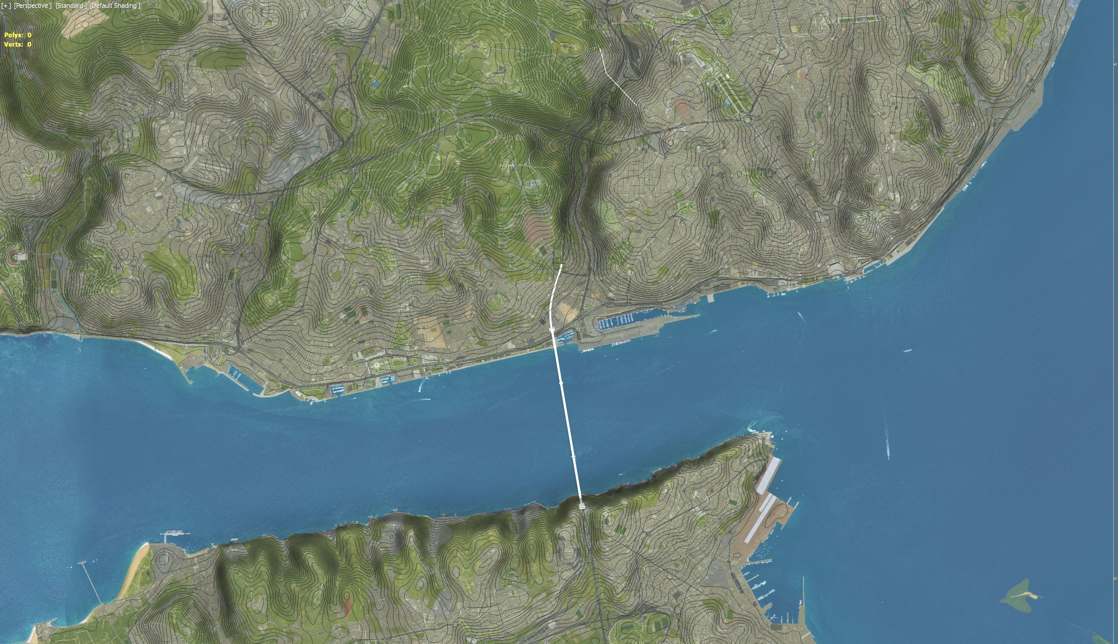 Lisbon - 3D Terrain Model Low-poly 3D model_23