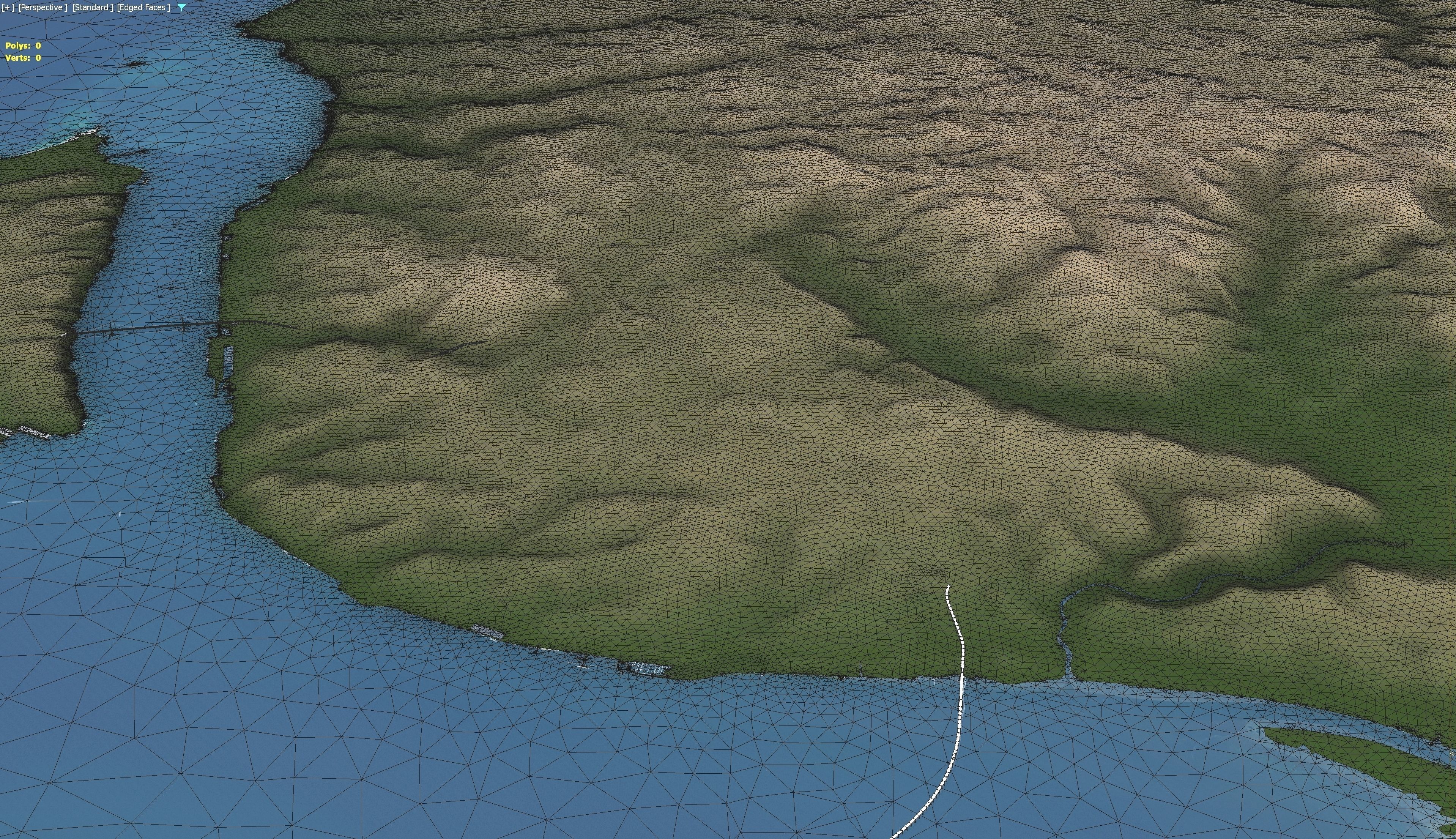 Lisbon - 3D Terrain Model Low-poly 3D model_17