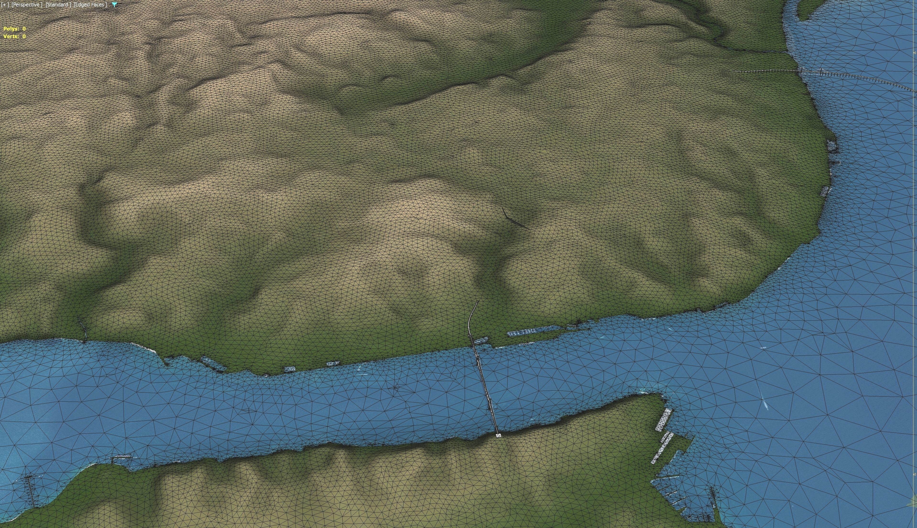 Lisbon - 3D Terrain Model Low-poly 3D model_5