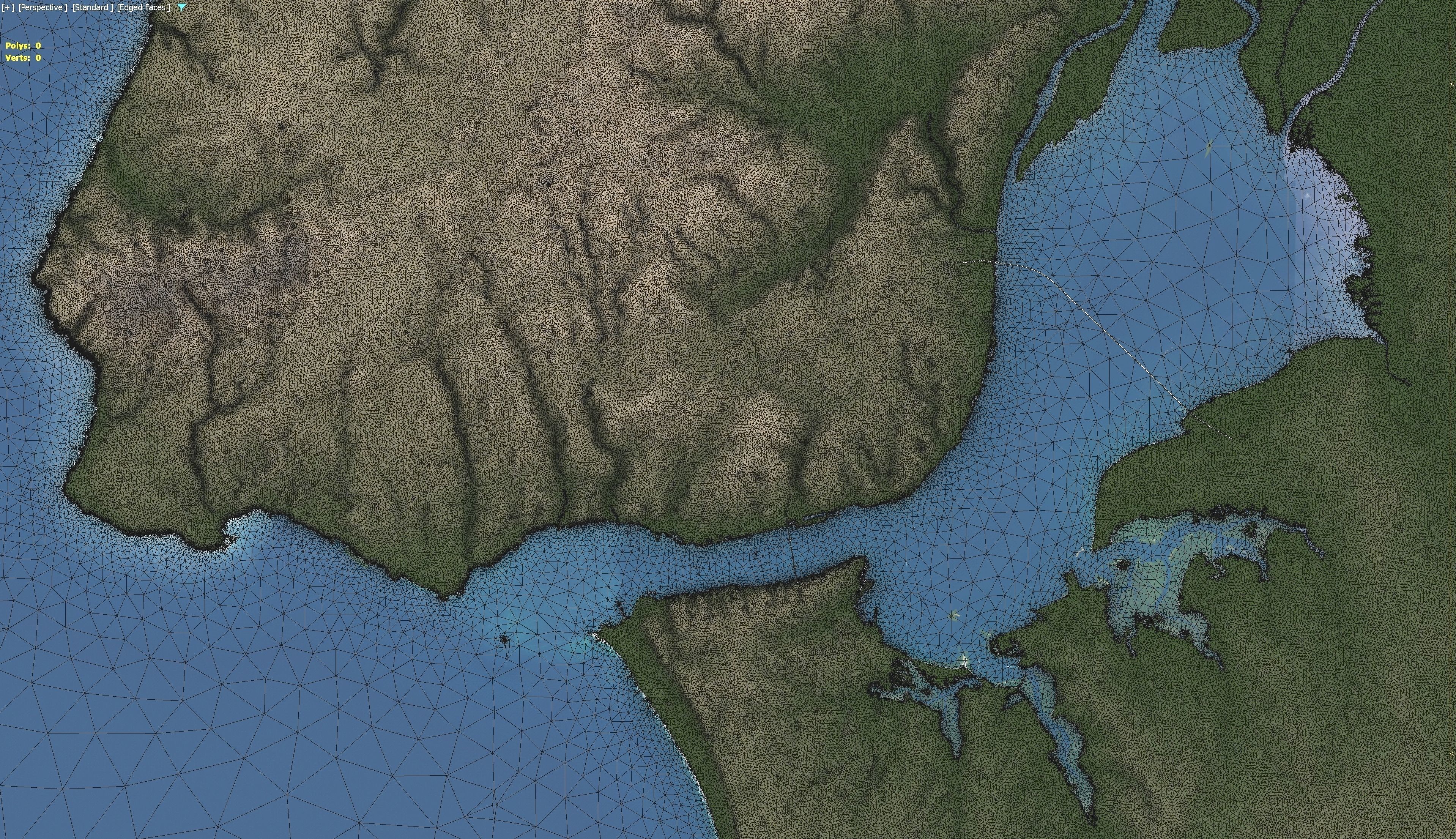 Lisbon - 3D Terrain Model Low-poly 3D model_29