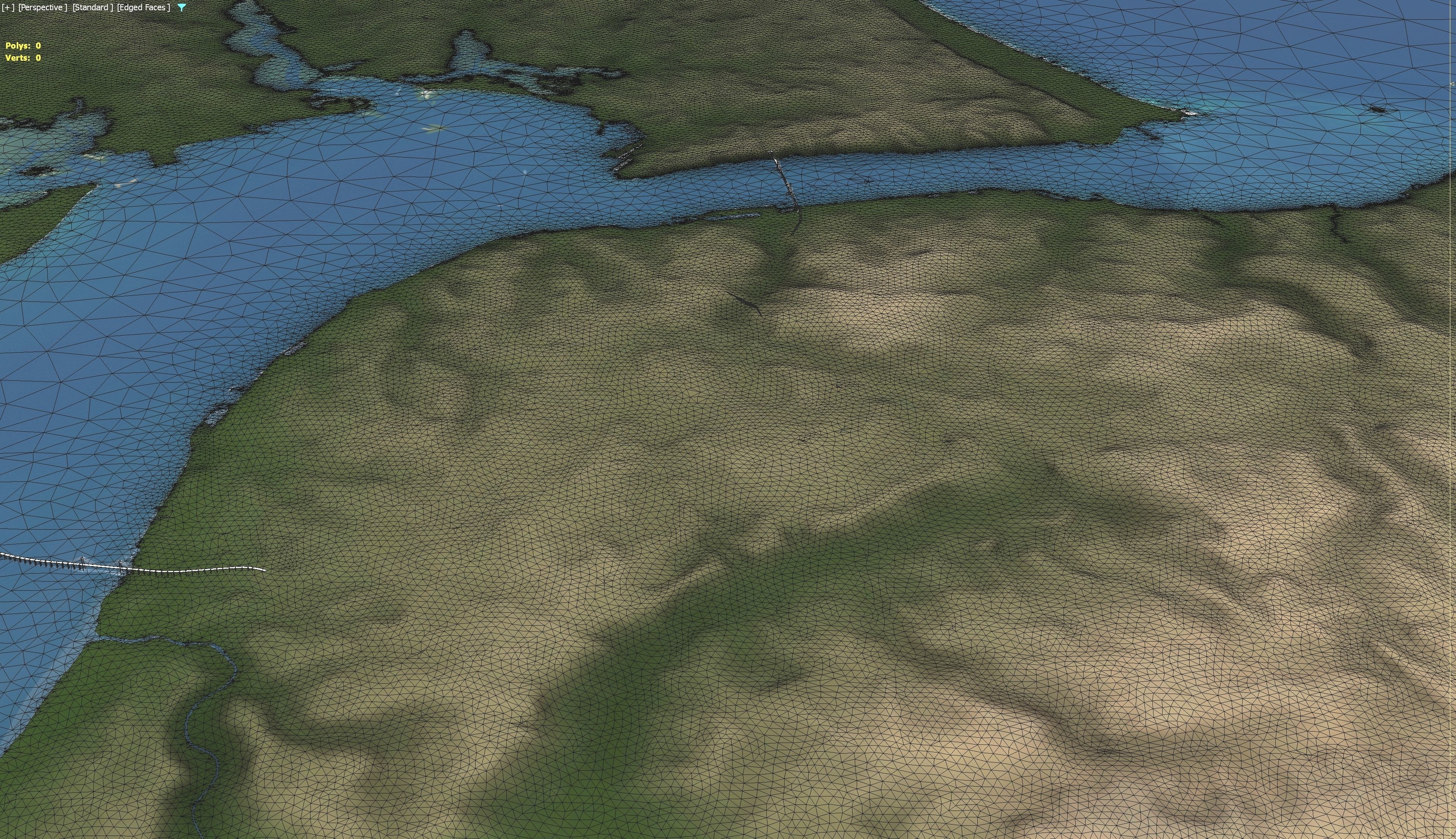 Lisbon - 3D Terrain Model Low-poly 3D model_13