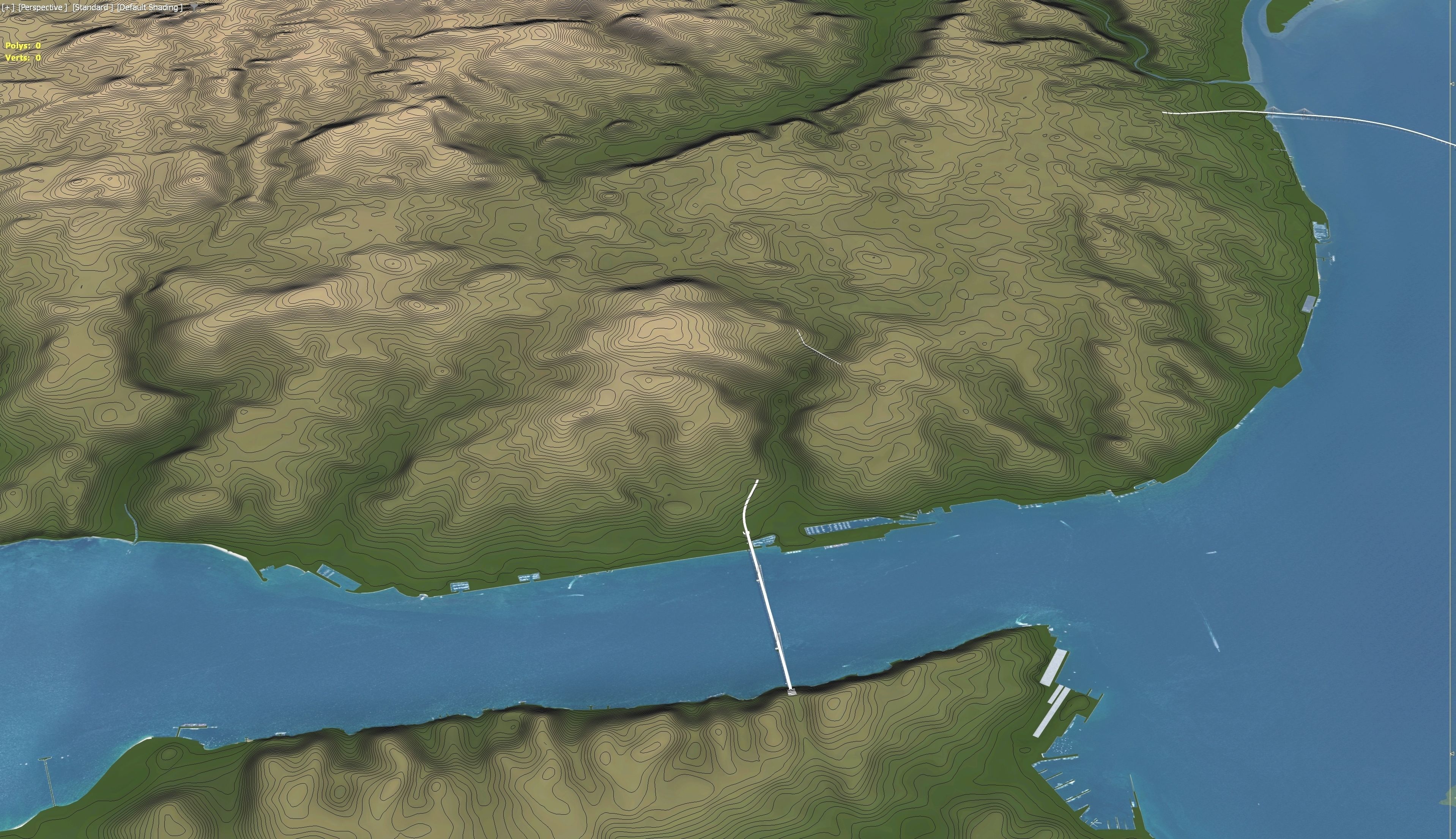 Lisbon - 3D Terrain Model Low-poly 3D model_6