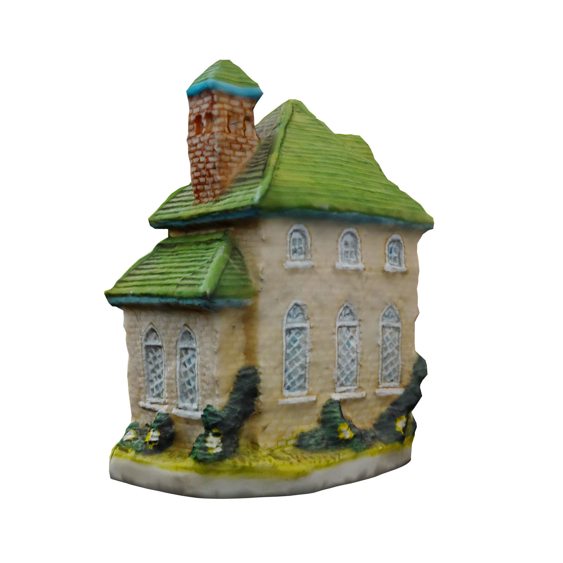 Scanned Clock House Decoration Free 3D model_2