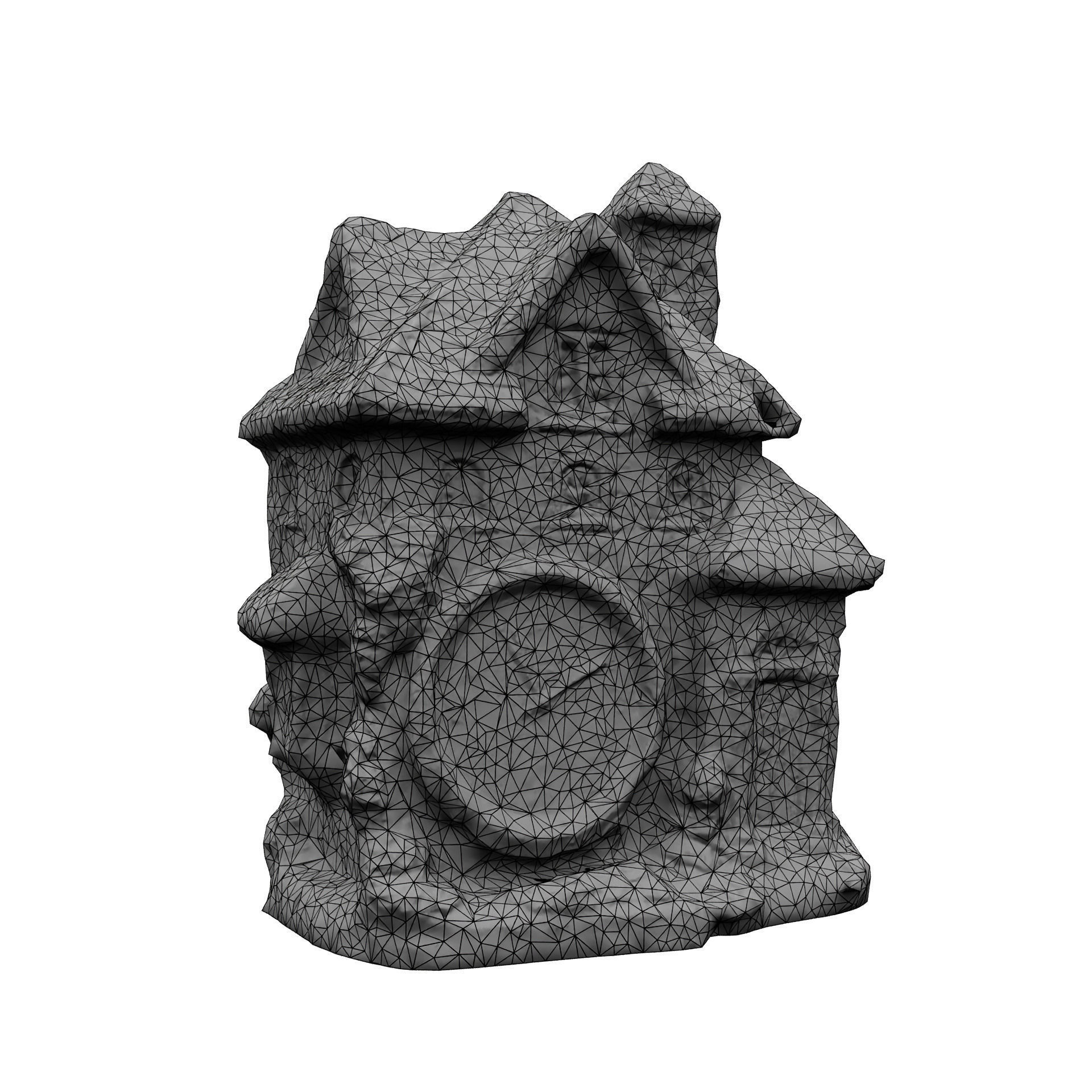 Scanned Clock House Decoration Free 3D model_6