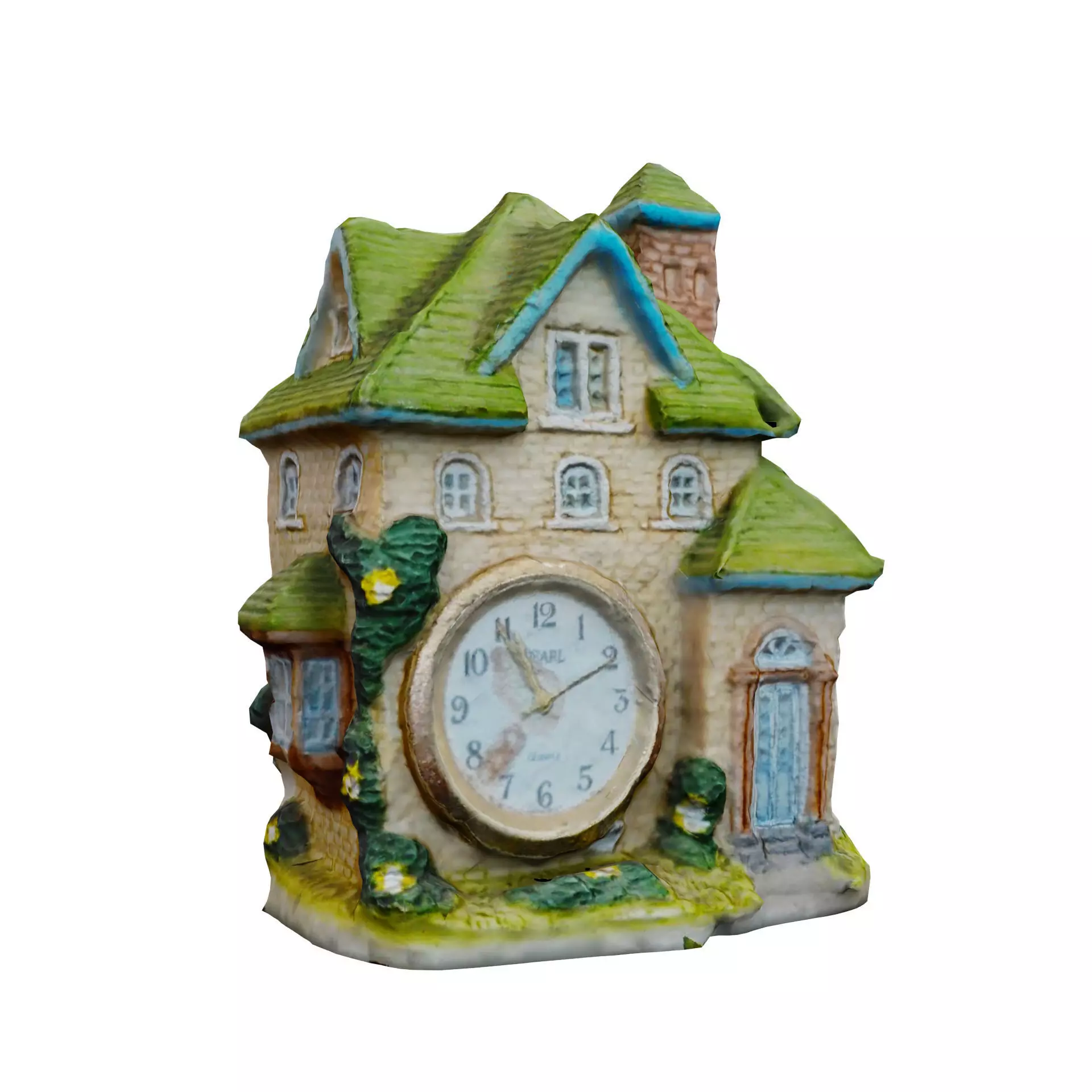 Scanned Clock House Decoration Free 3D model_0