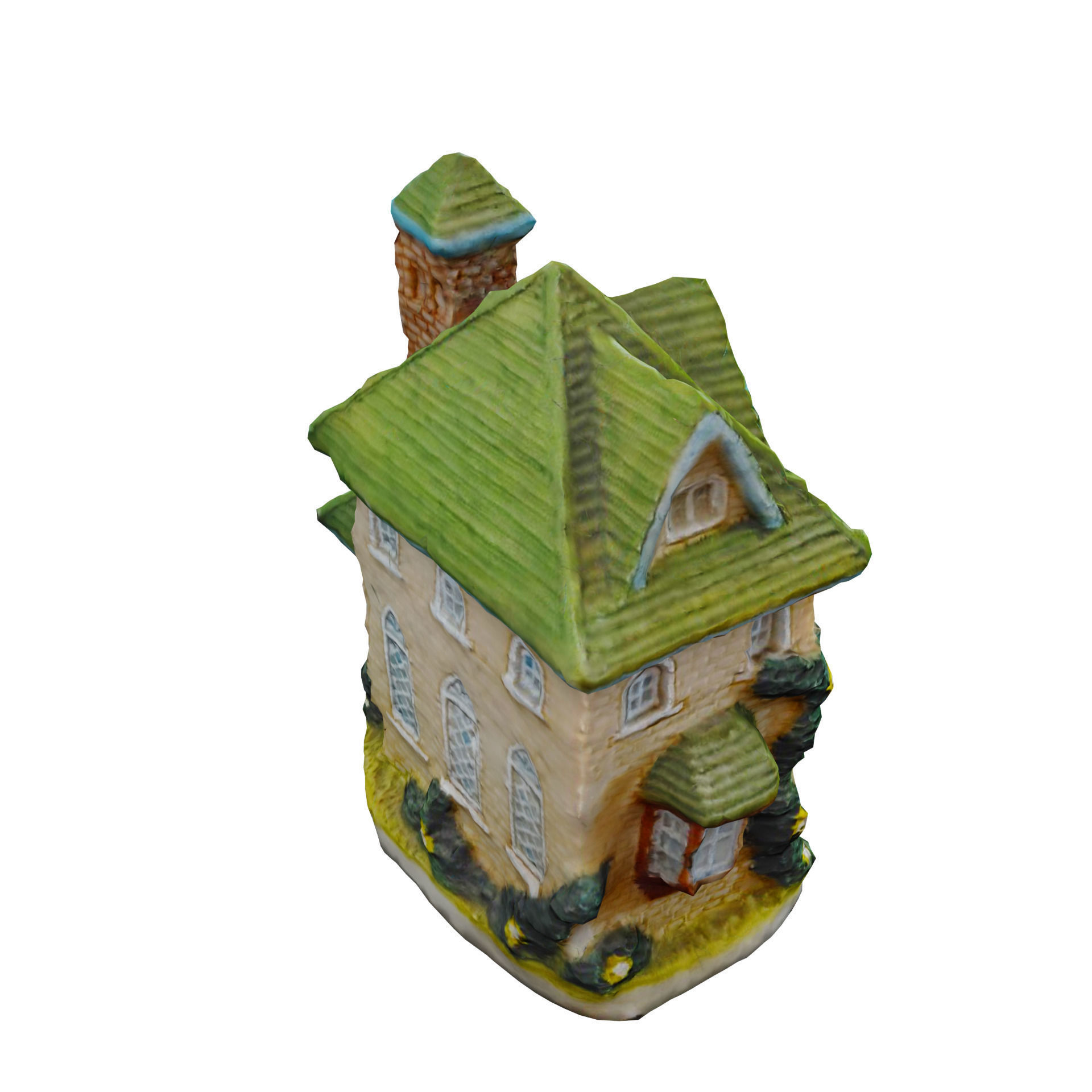 Scanned Clock House Decoration Free 3D model_3