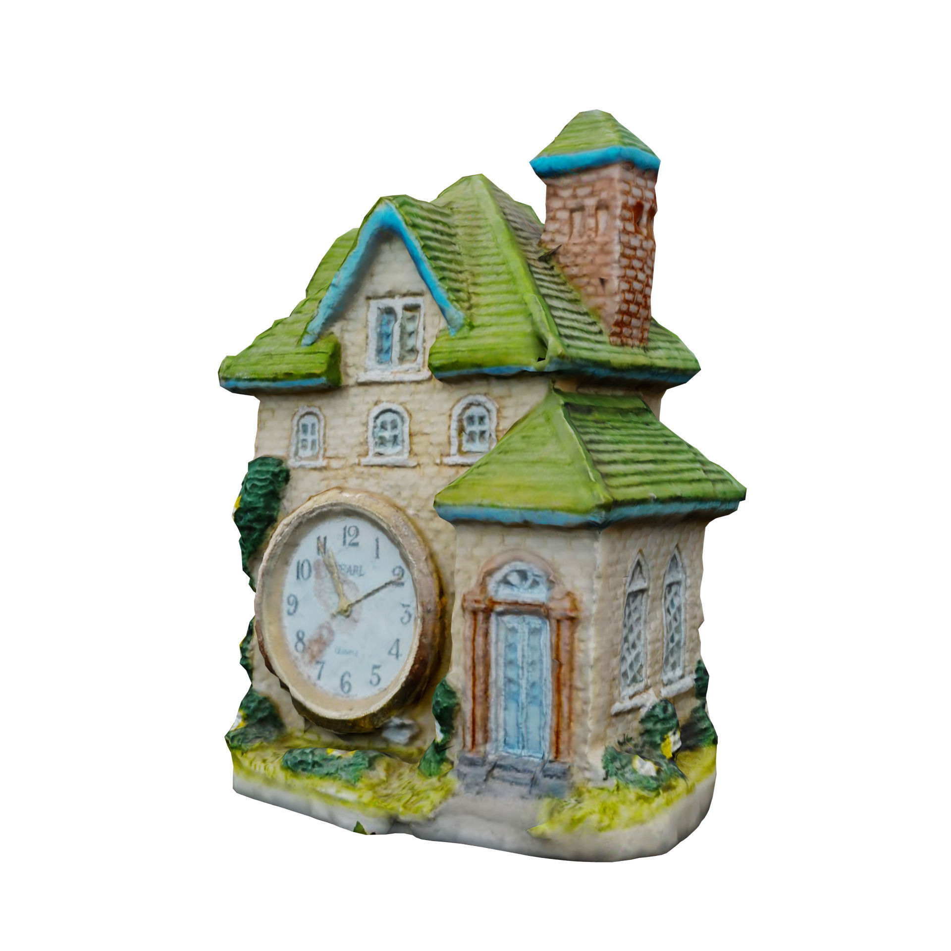 Scanned Clock House Decoration Free 3D model_1