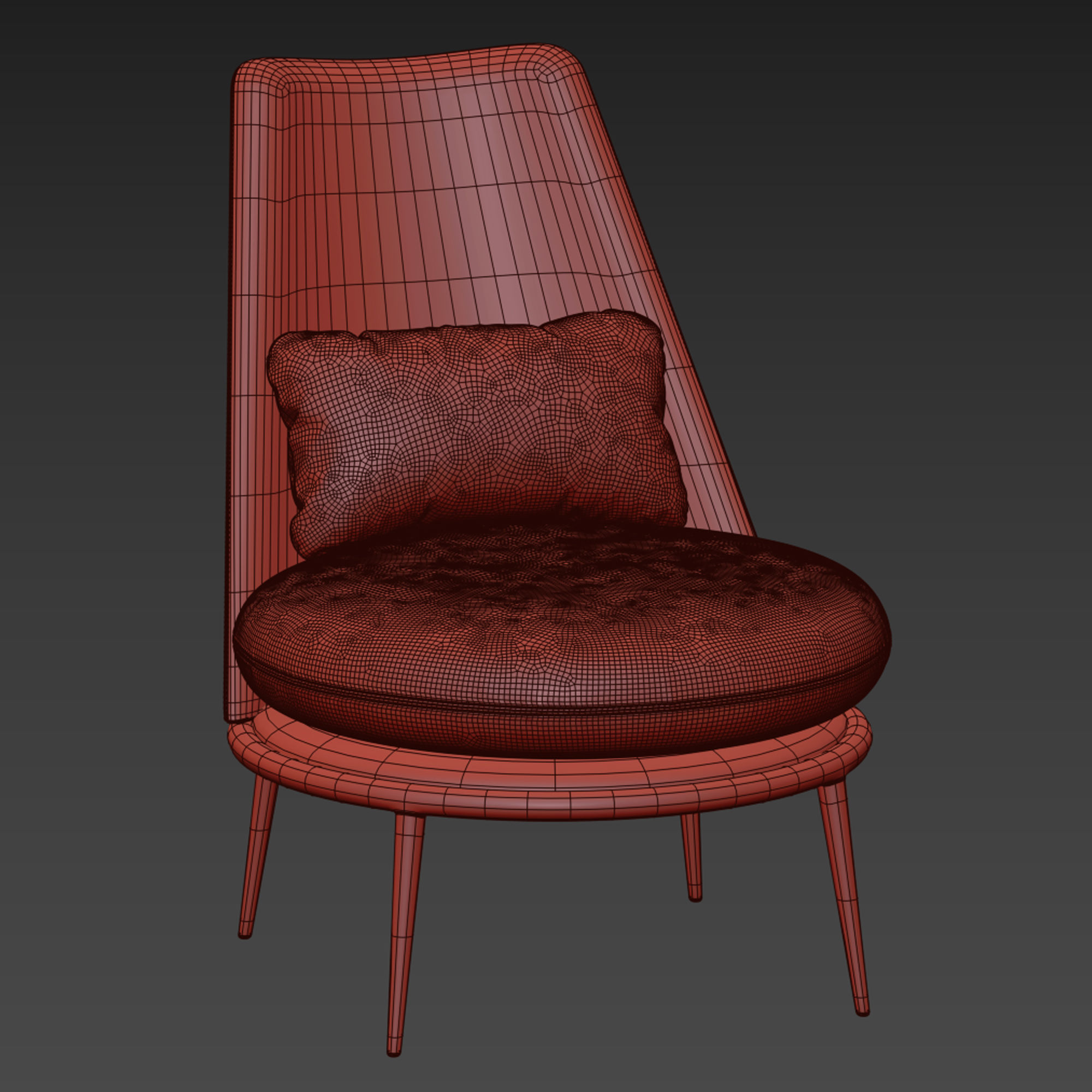 AURORA Armchair by Cantori 3D model_5