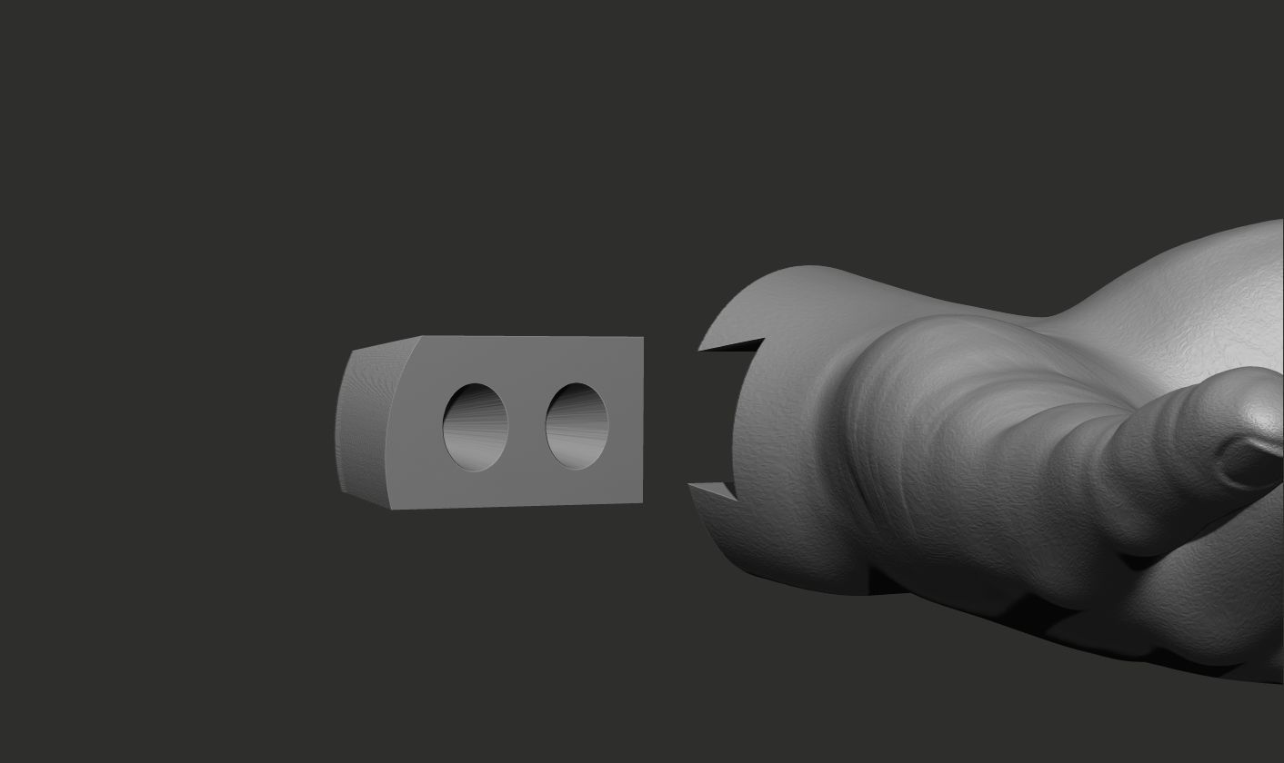 Incense Holder Hand Sculpture 3D print model_3