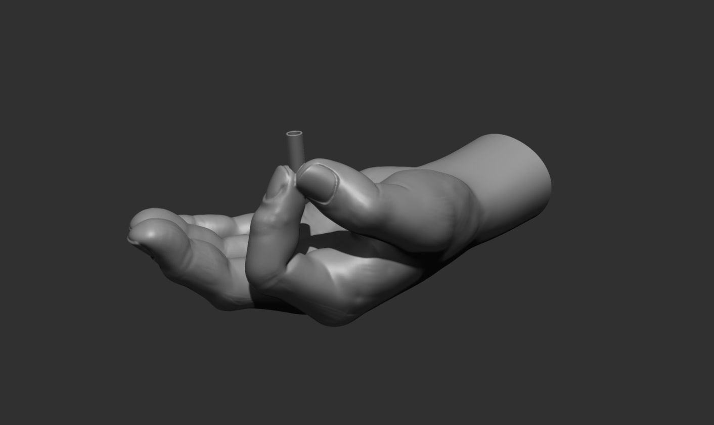 Incense Holder Hand Sculpture 3D print model_6