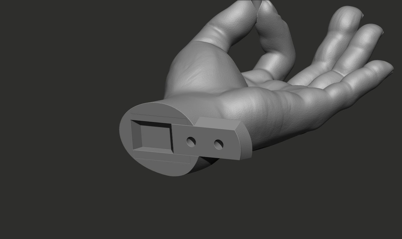 Incense Holder Hand Sculpture 3D print model_1