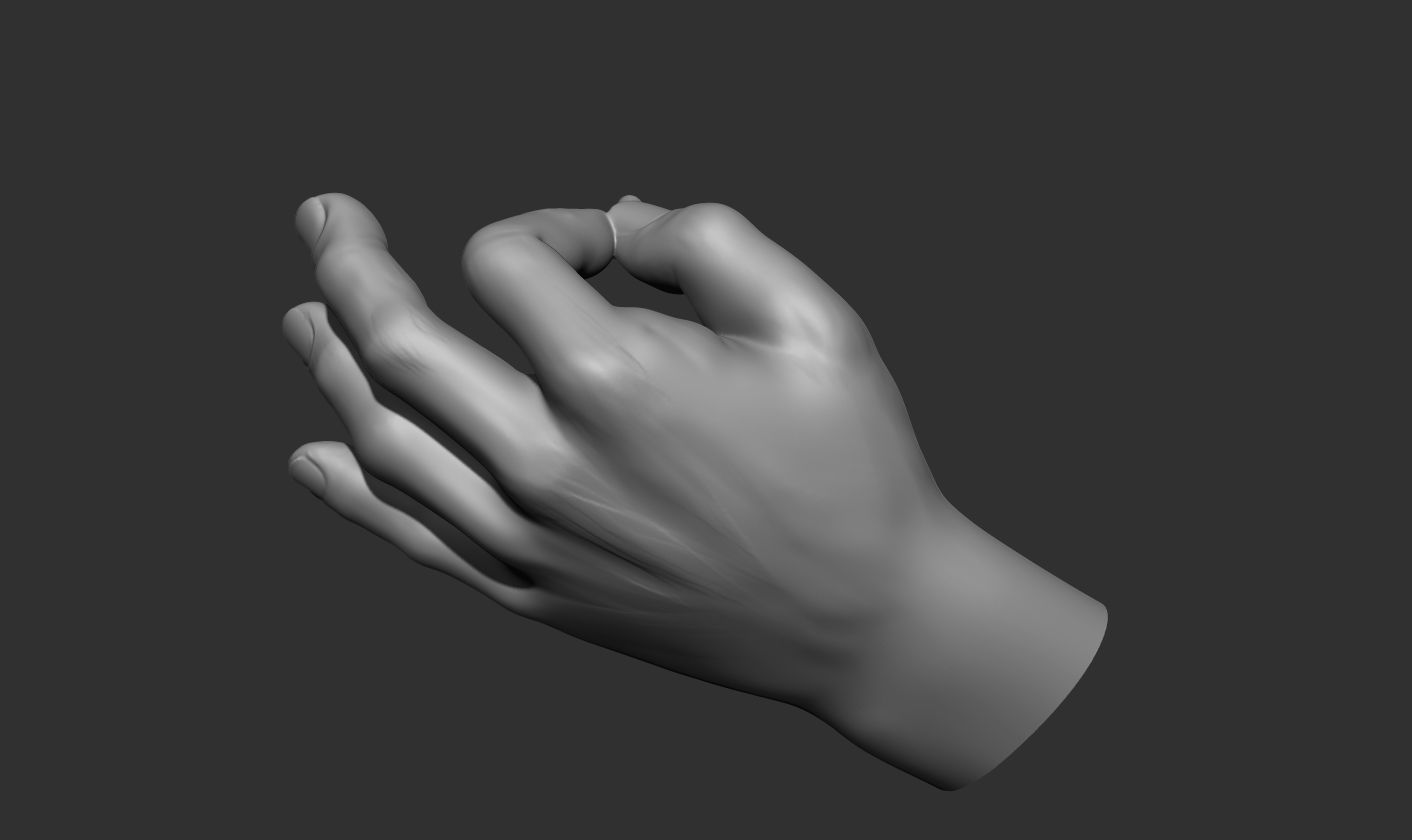 Incense Holder Hand Sculpture 3D print model_9