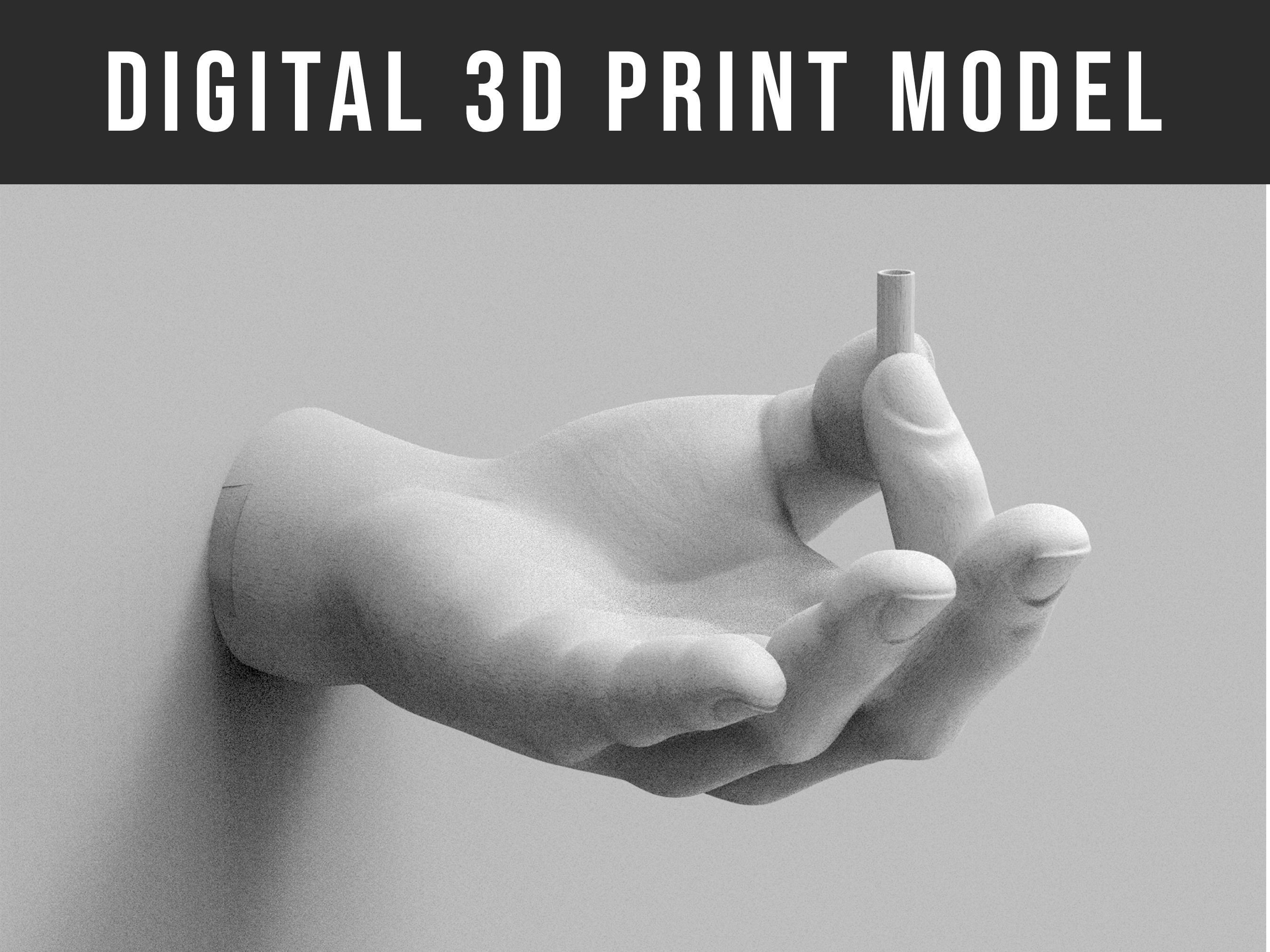 Incense Holder Hand Sculpture 3D print model_2