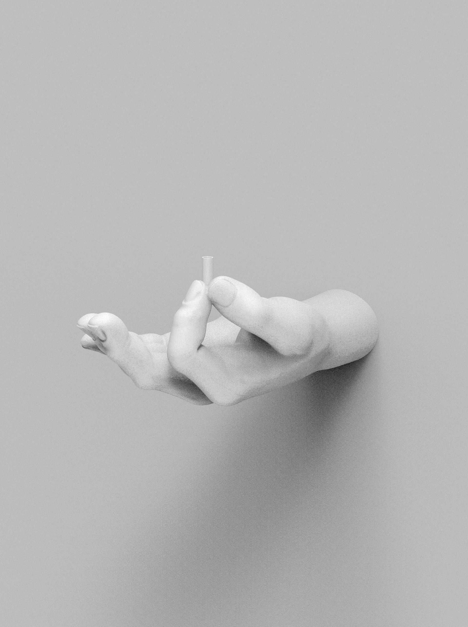 Incense Holder Hand Sculpture 3D print model_5