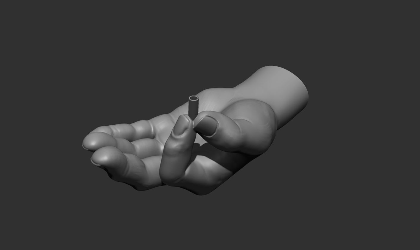 Incense Holder Hand Sculpture 3D print model_7