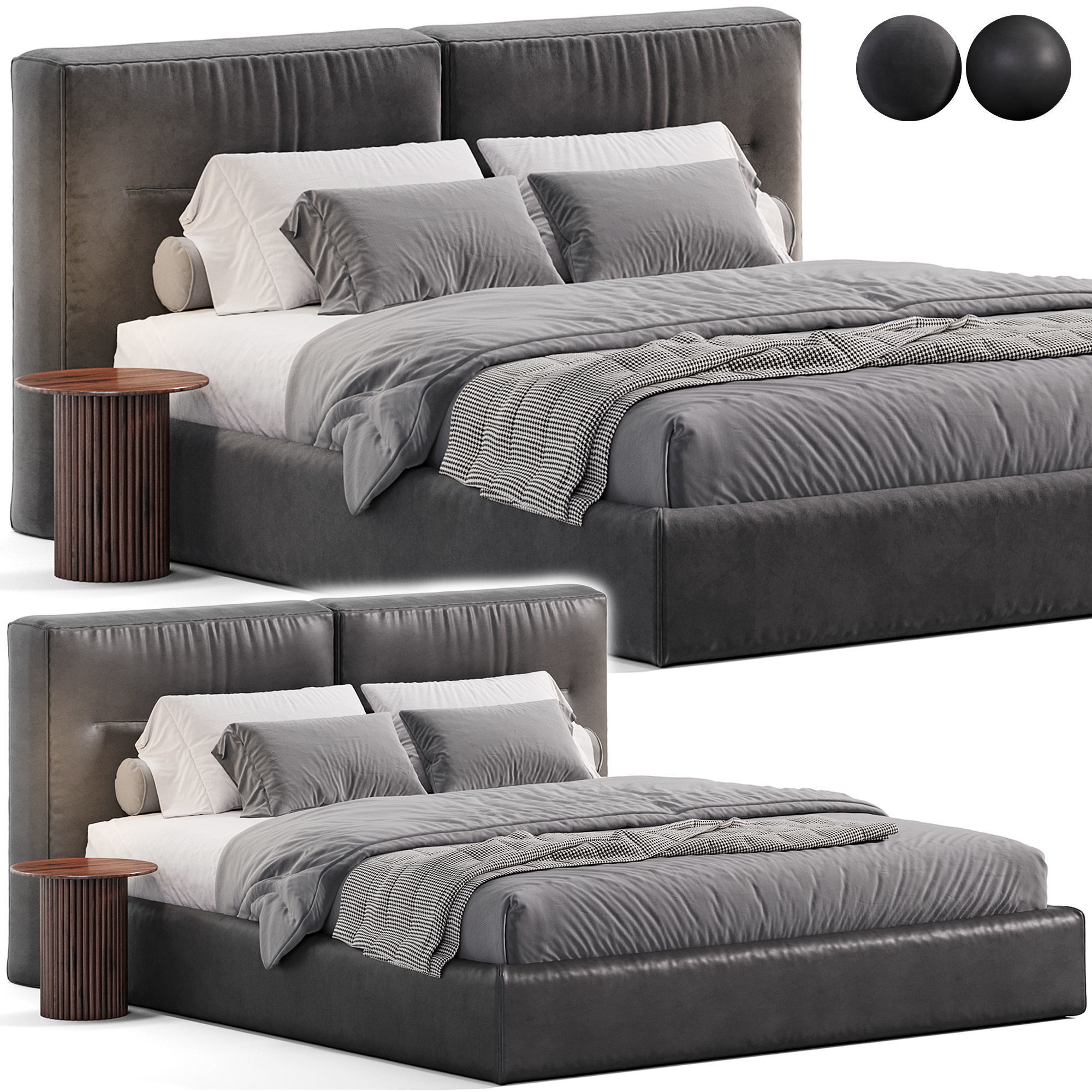 Bodema Dallas bed 3D model_1
