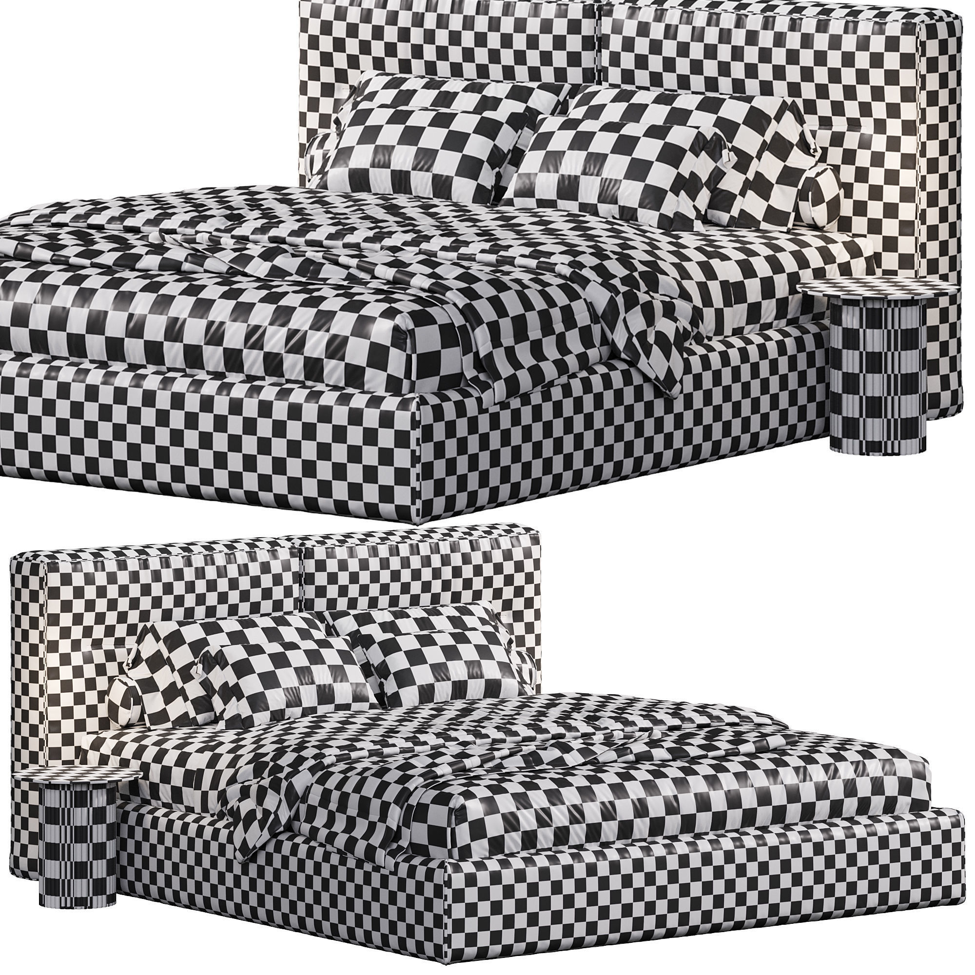 Bodema Dallas bed 3D model_5