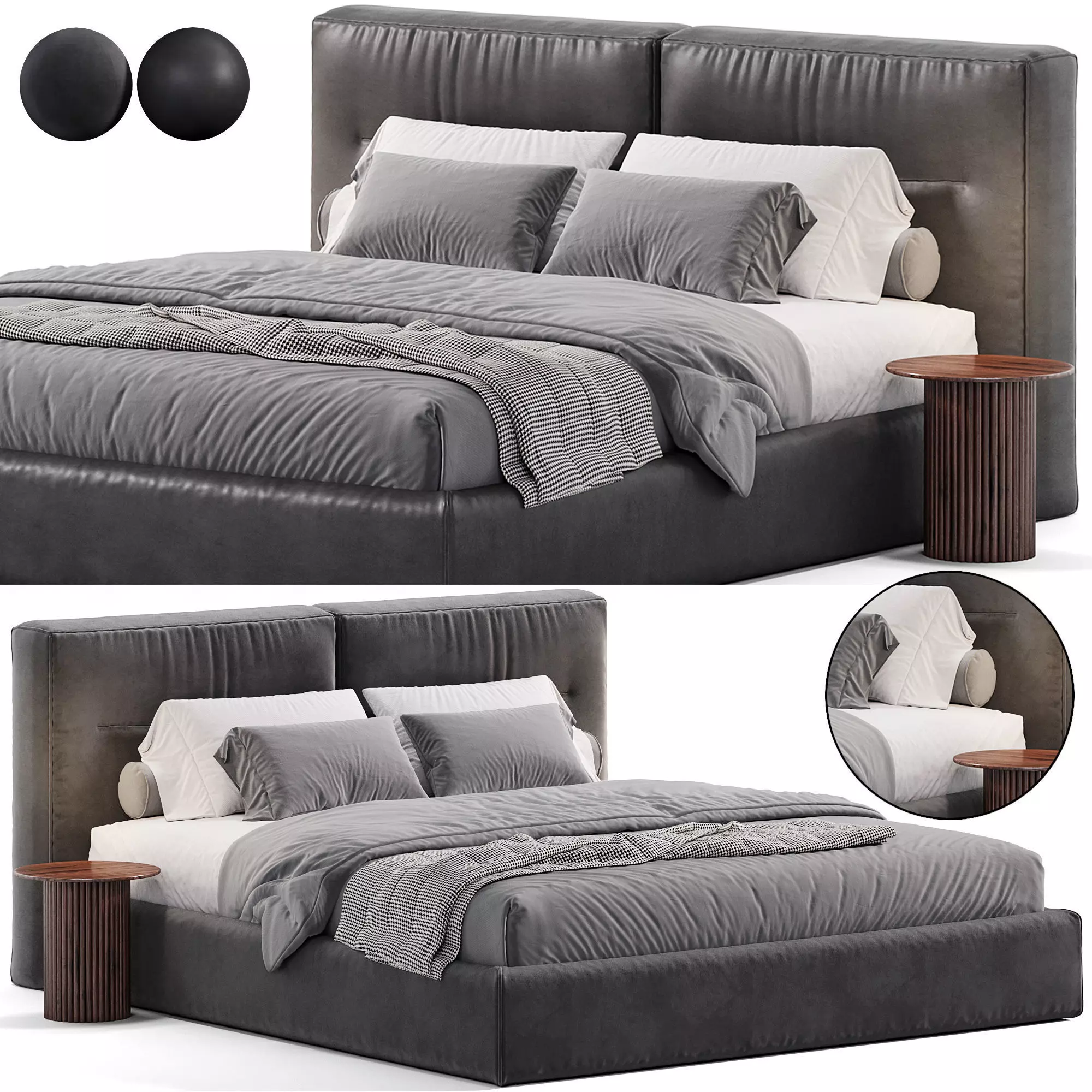 Bodema Dallas bed 3D model_0