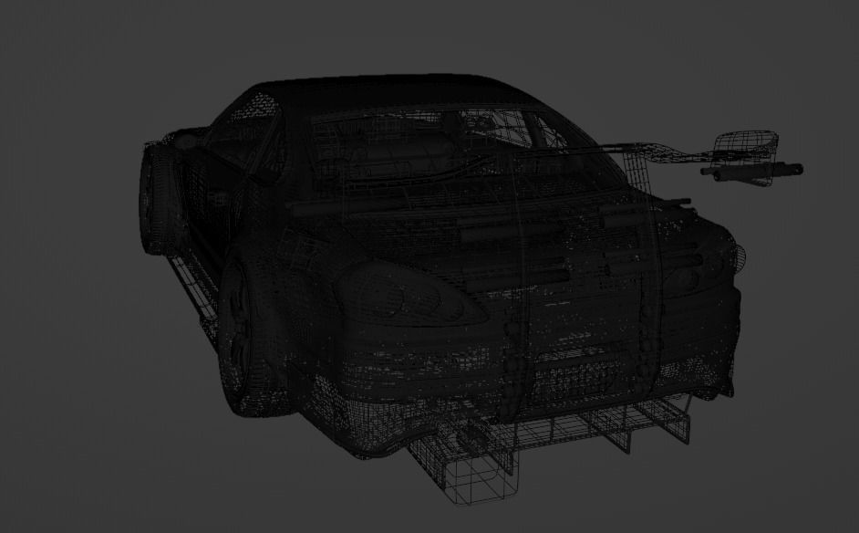 Nissan Silvia s15 custom 3D model_15