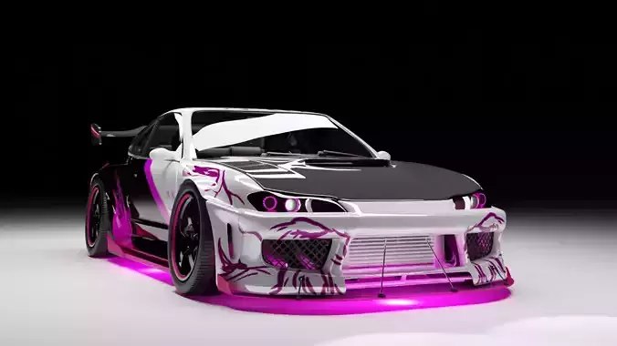 Nissan Silvia s15 custom 3D model