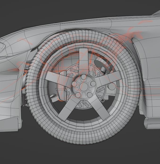 Nissan Silvia s15 custom 3D model_14