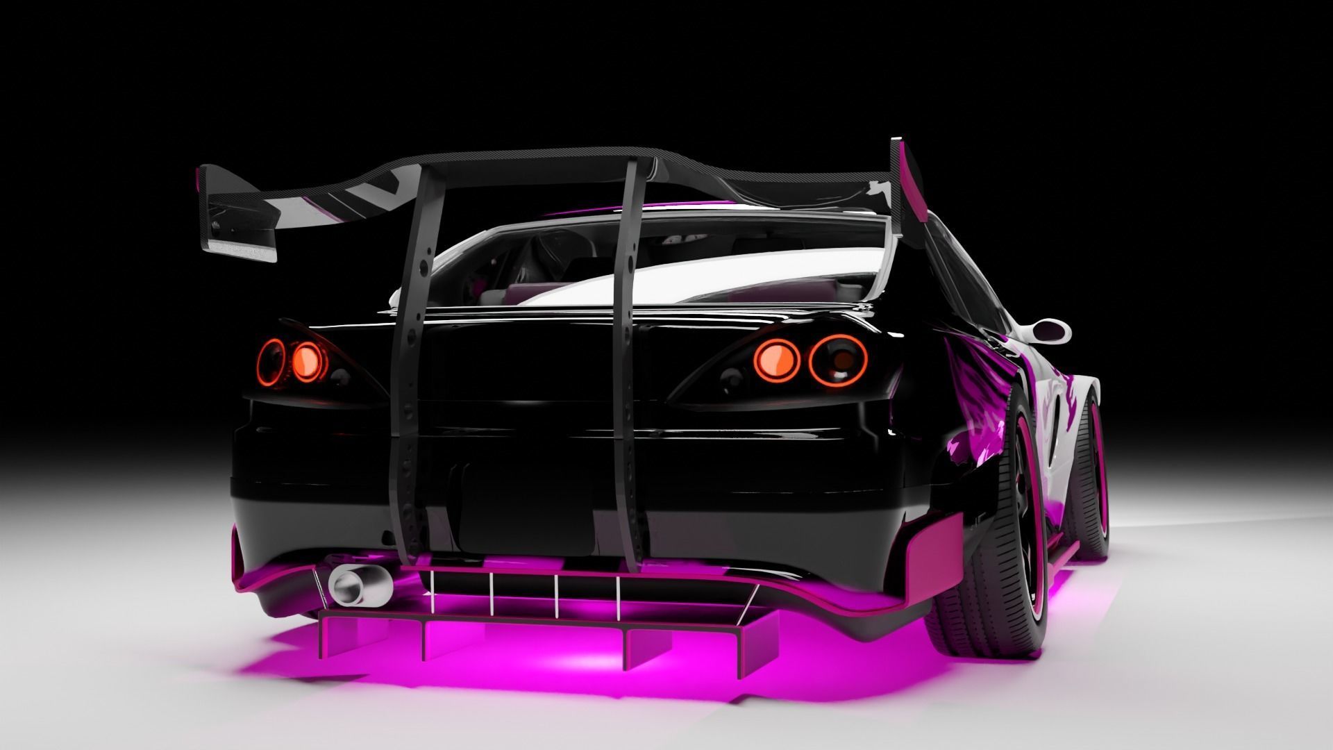Nissan Silvia s15 custom 3D model_2