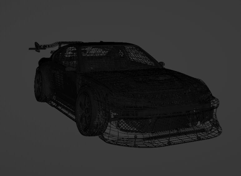 Nissan Silvia s15 custom 3D model_17