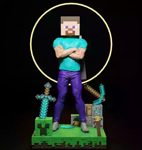 Steve Minecraft 3D print model