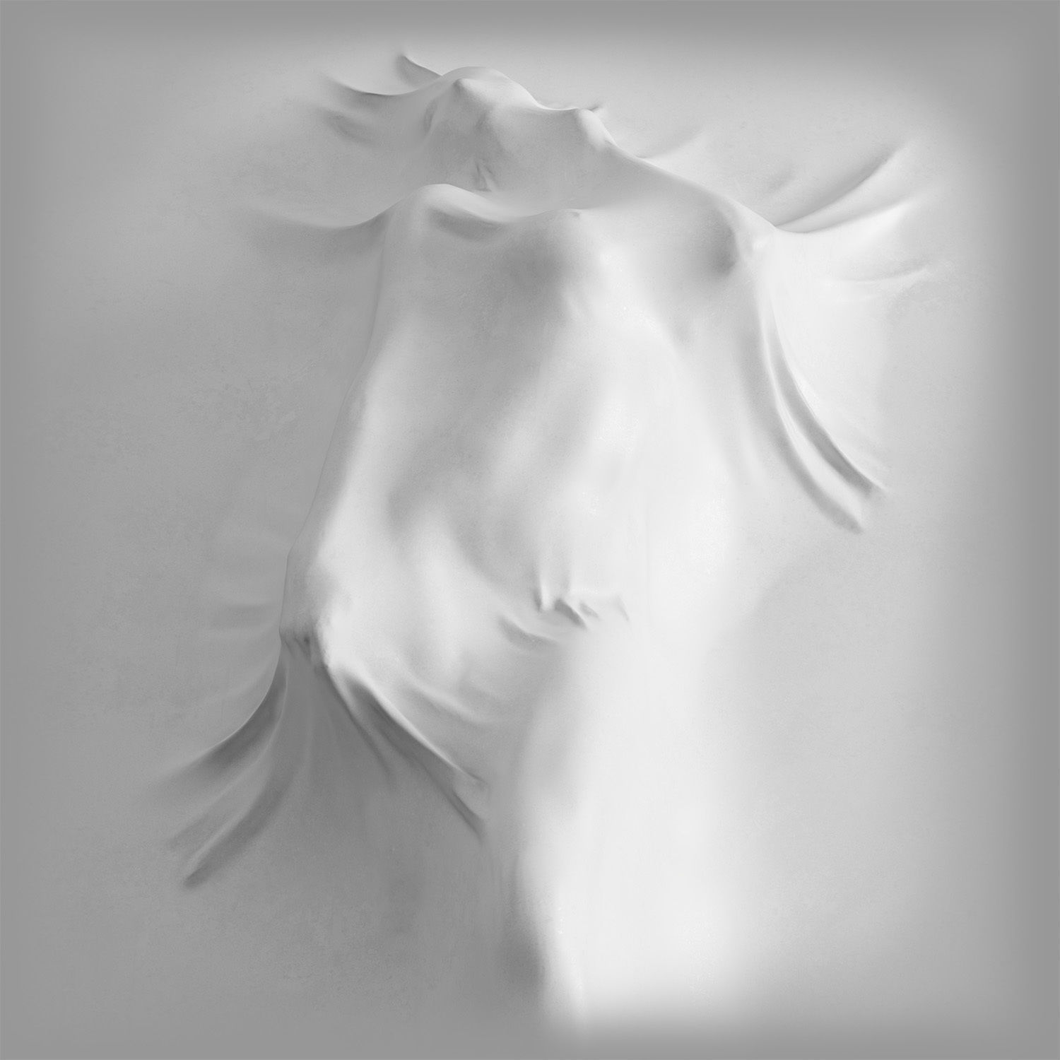 Bas relief Woman on the Wall 3D model_1