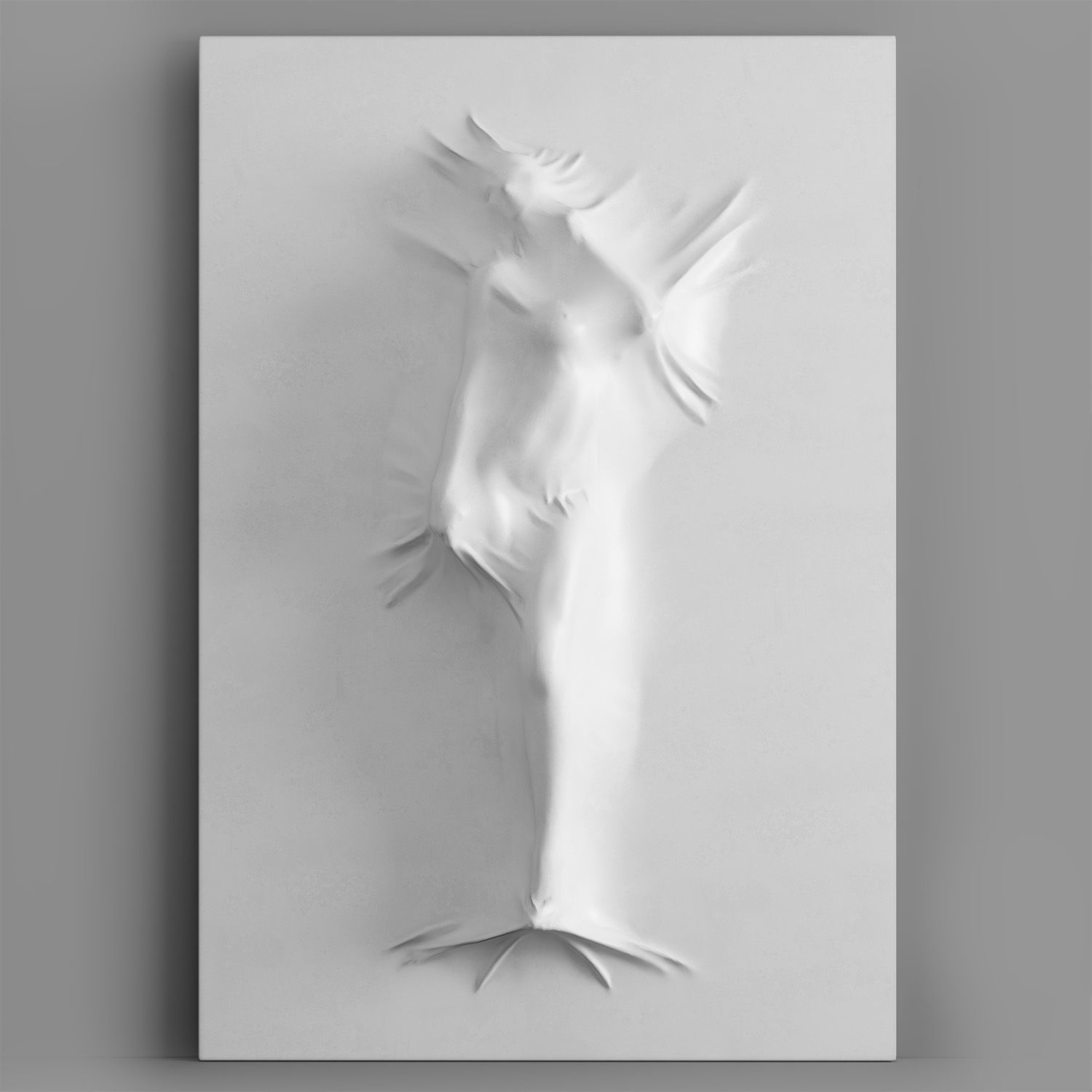 Bas relief Woman on the Wall 3D model_4