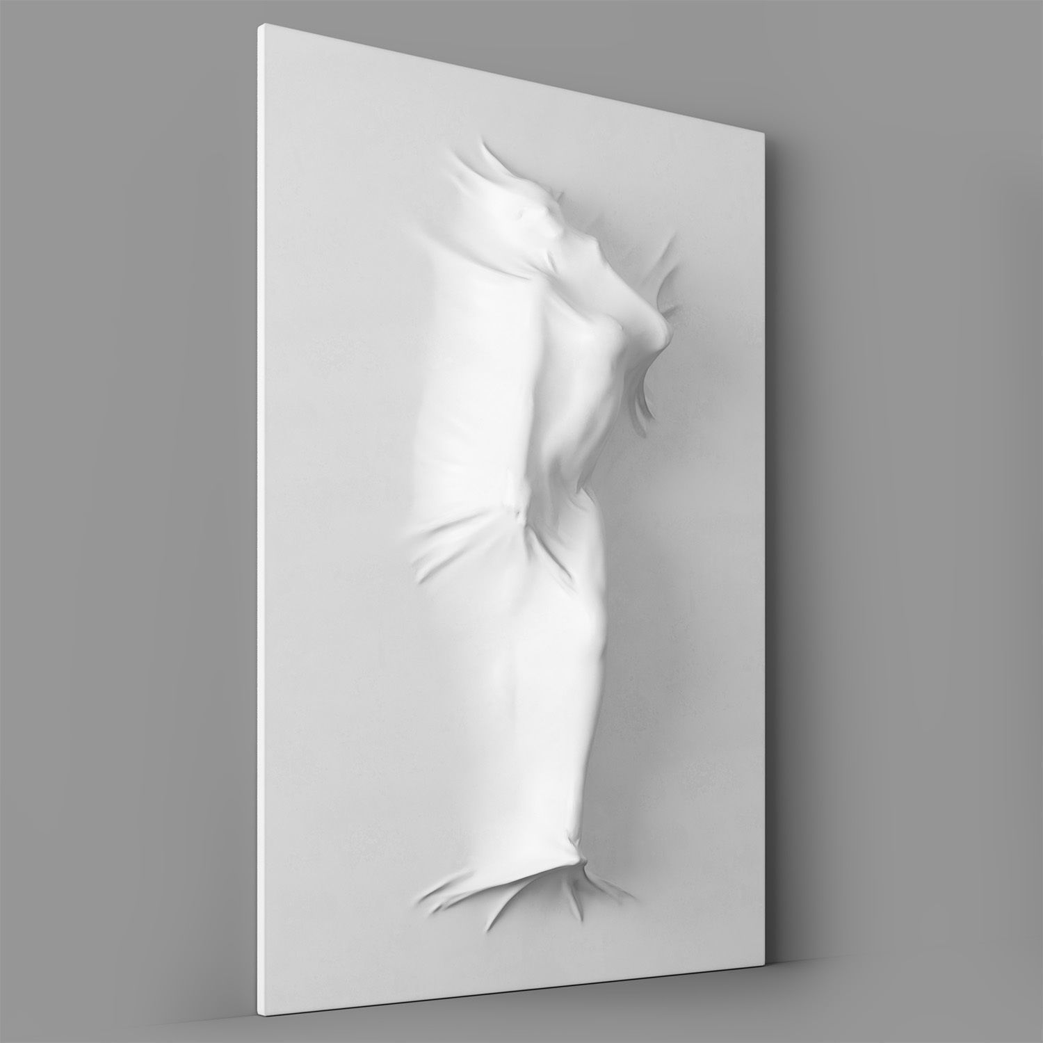 Bas relief Woman on the Wall 3D model_2