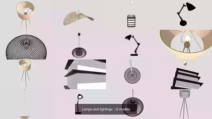 Lamps and lightings set