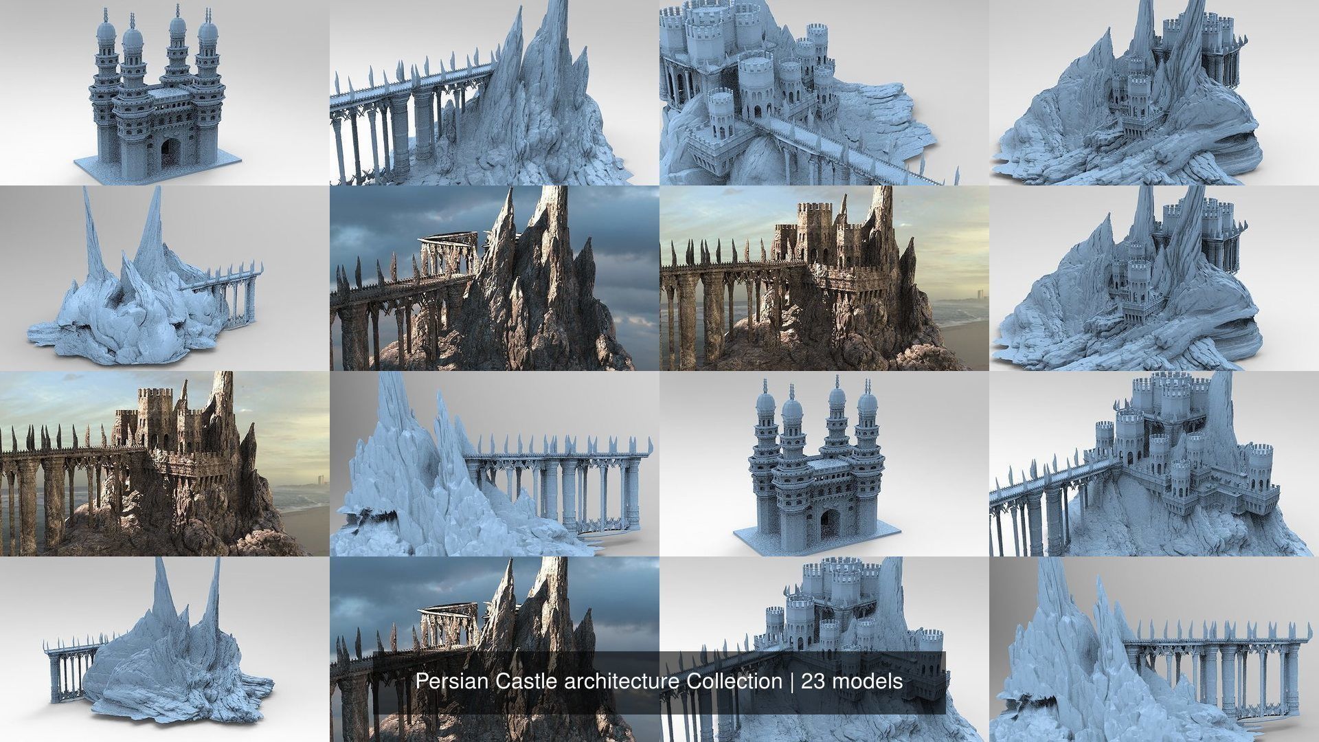 Persian Castle architecture Collection _2