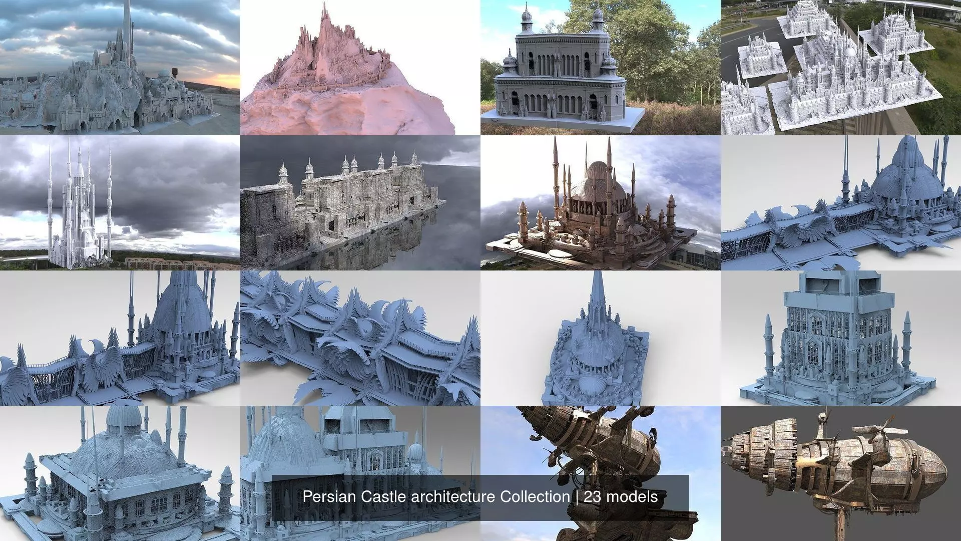 Persian Castle architecture Collection _1