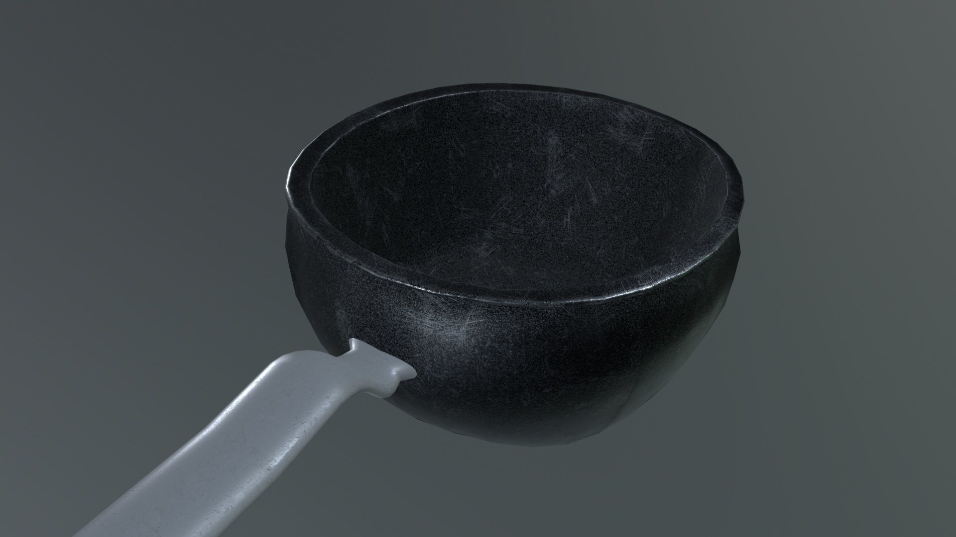 Copper Cookwares Low-poly 3D model_3