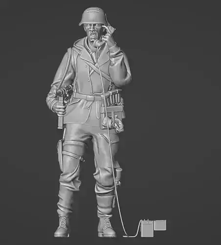 german support with Field telephone 1-35