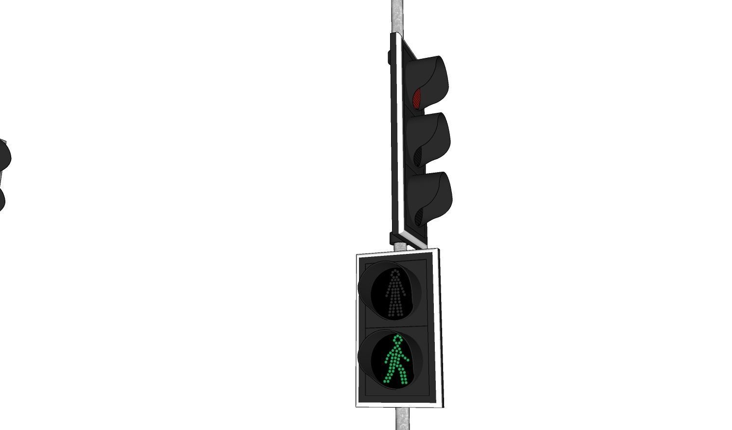 Traffic lights - Traffic - Signaling - Pedestrian - Cyclist 3D model_11