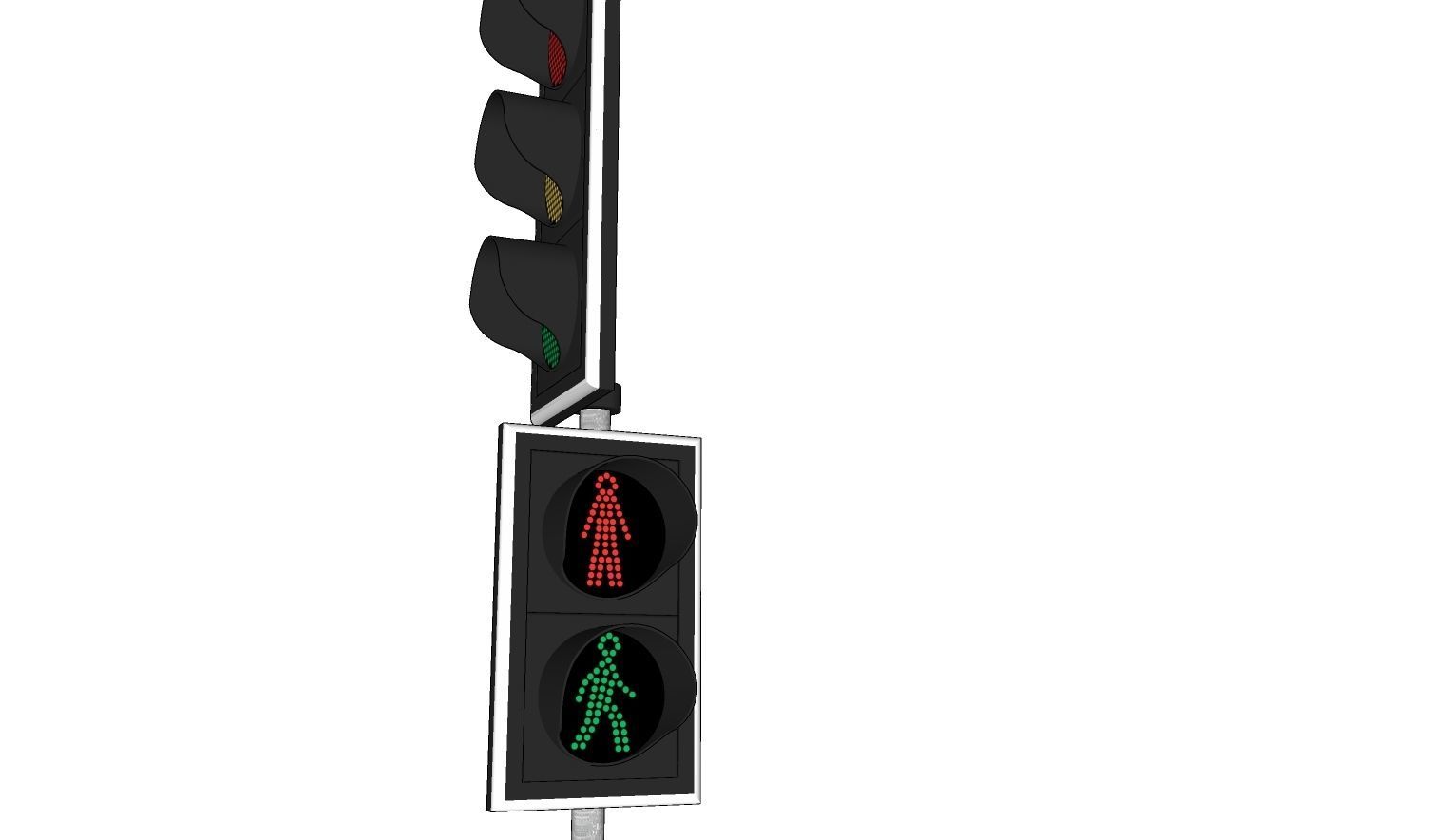 Traffic lights - Traffic - Signaling - Pedestrian - Cyclist 3D model_5