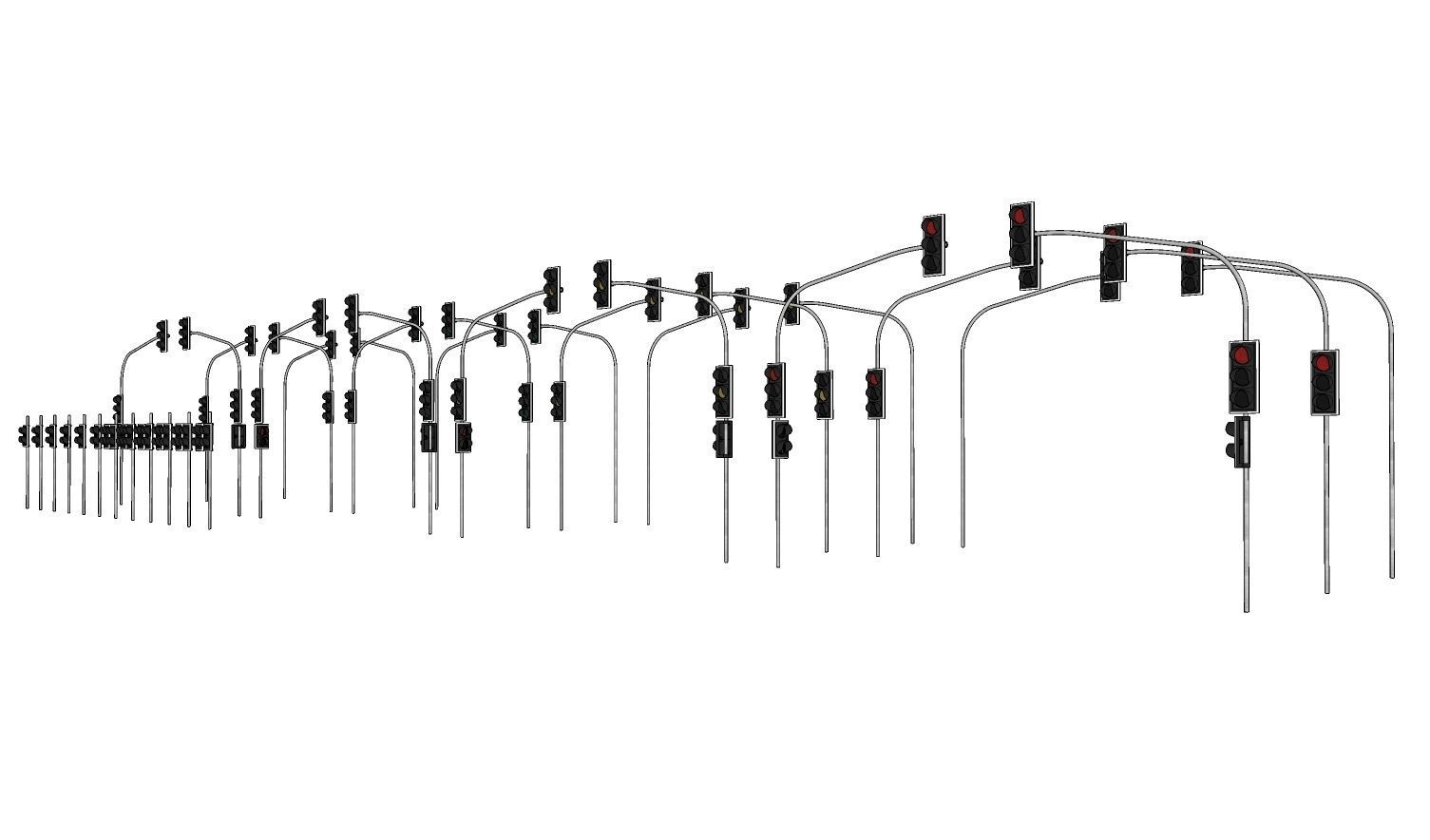 Traffic lights - Traffic - Signaling - Pedestrian - Cyclist 3D model_2