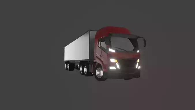 Semi trailer truck
